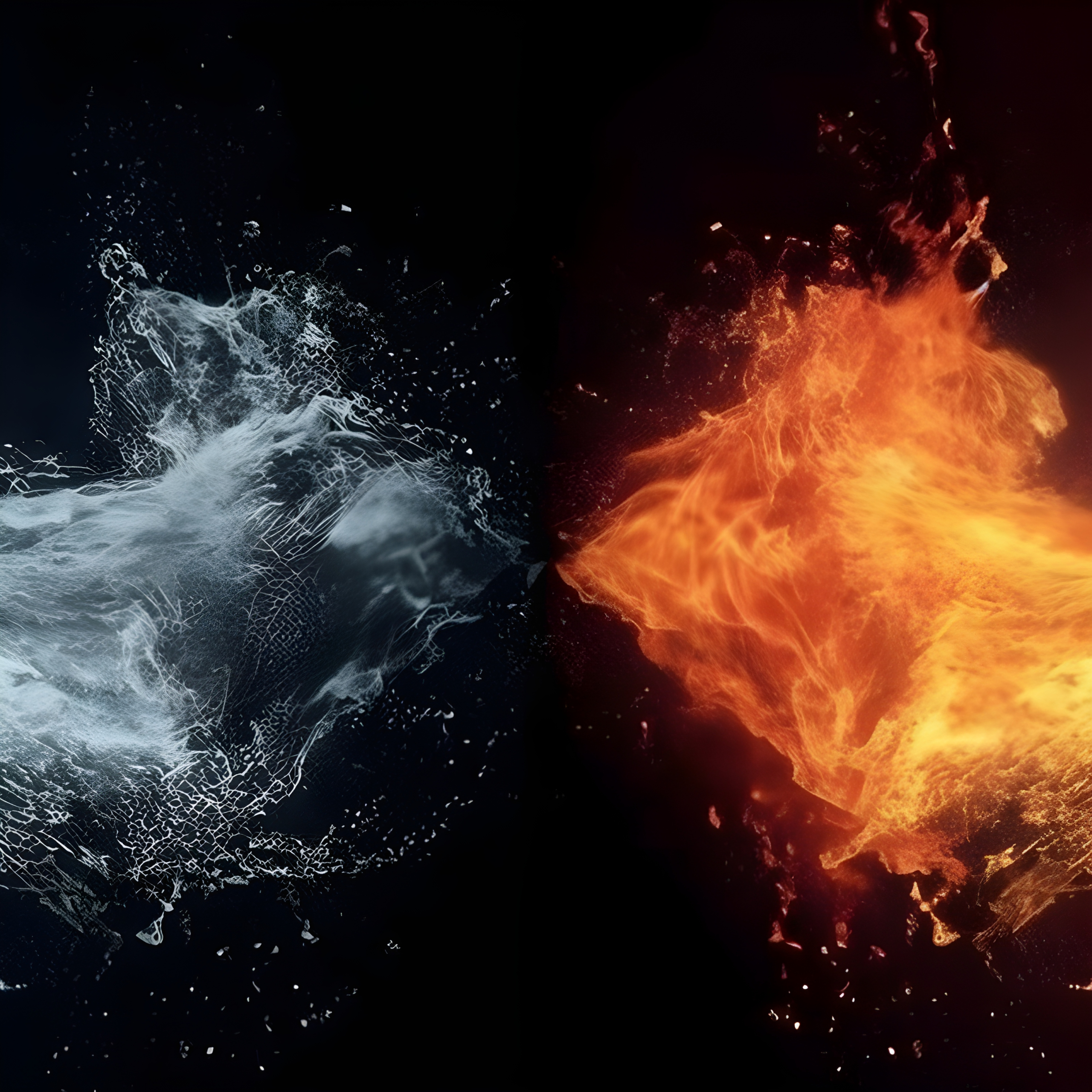 Fire Comp Background Cool Fire And Water Backgrounds