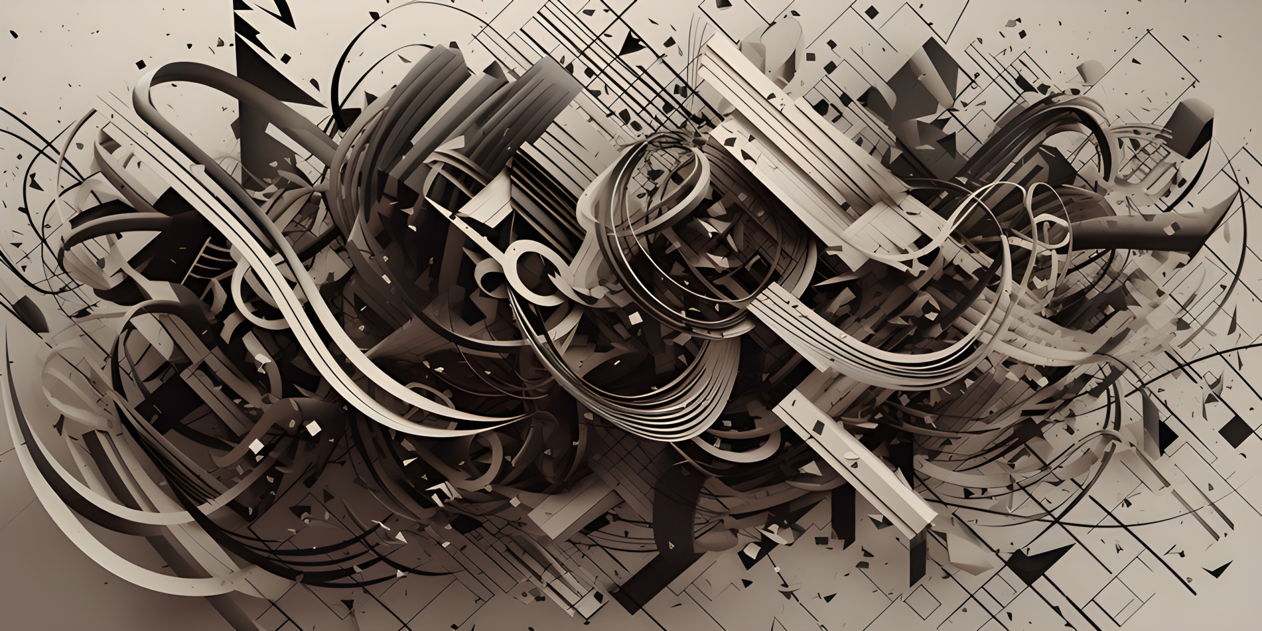 Complex abstract paper sculpture - Impossible Images - Unique stock ...