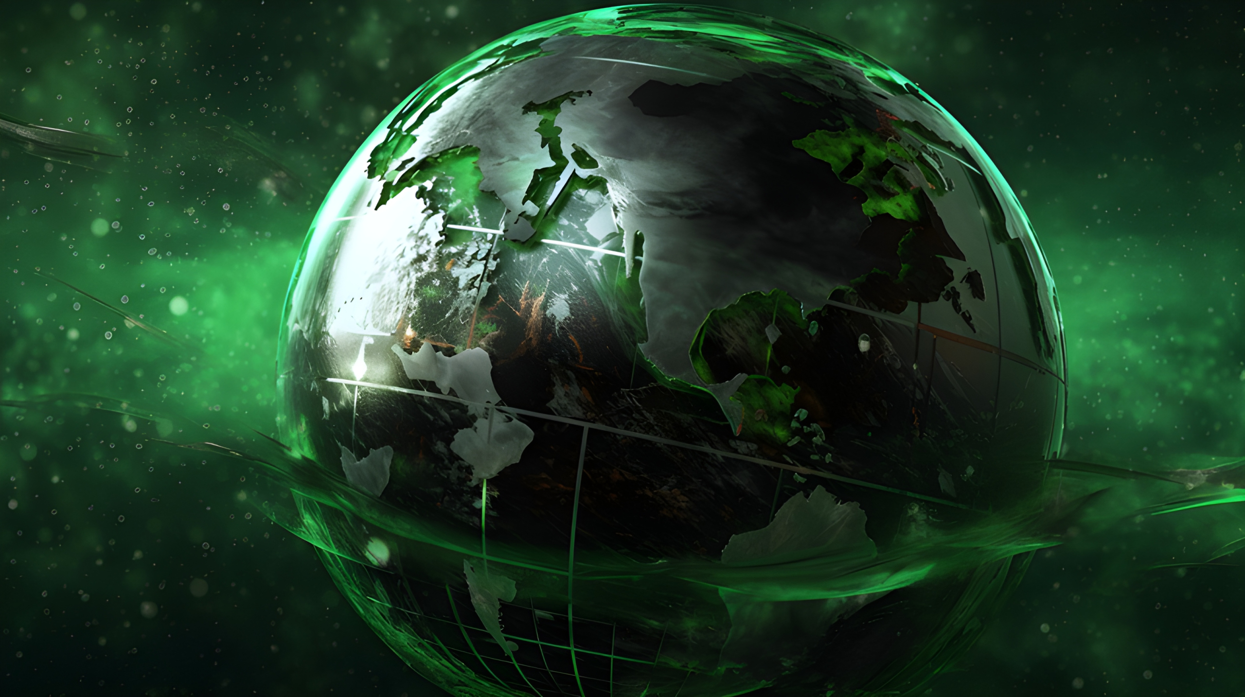 Metallic planet earth environment concept - Impossible Images - Unique ...