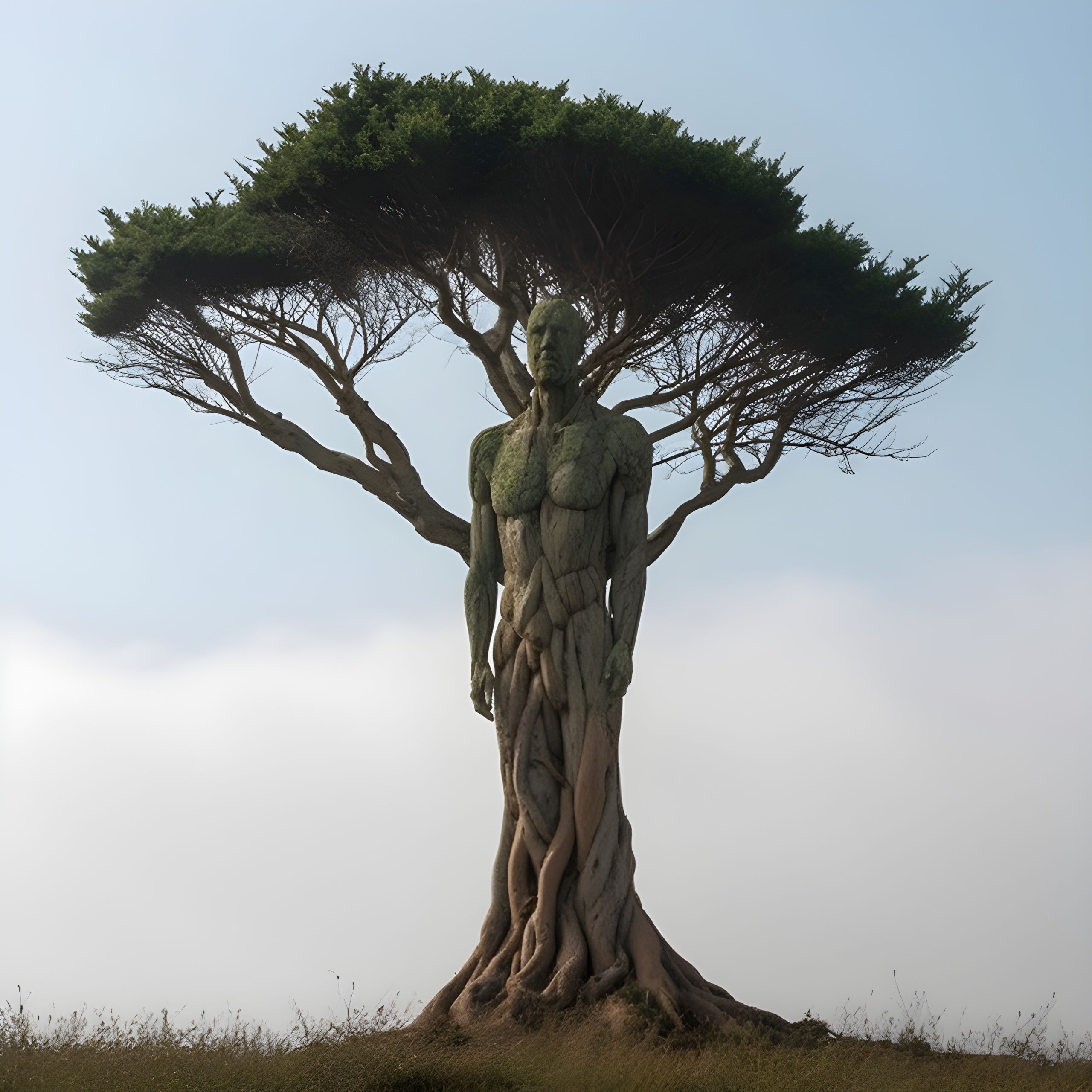 Ten Man Tree The man tree - Impossible Images - Unique stock images for commercial use.