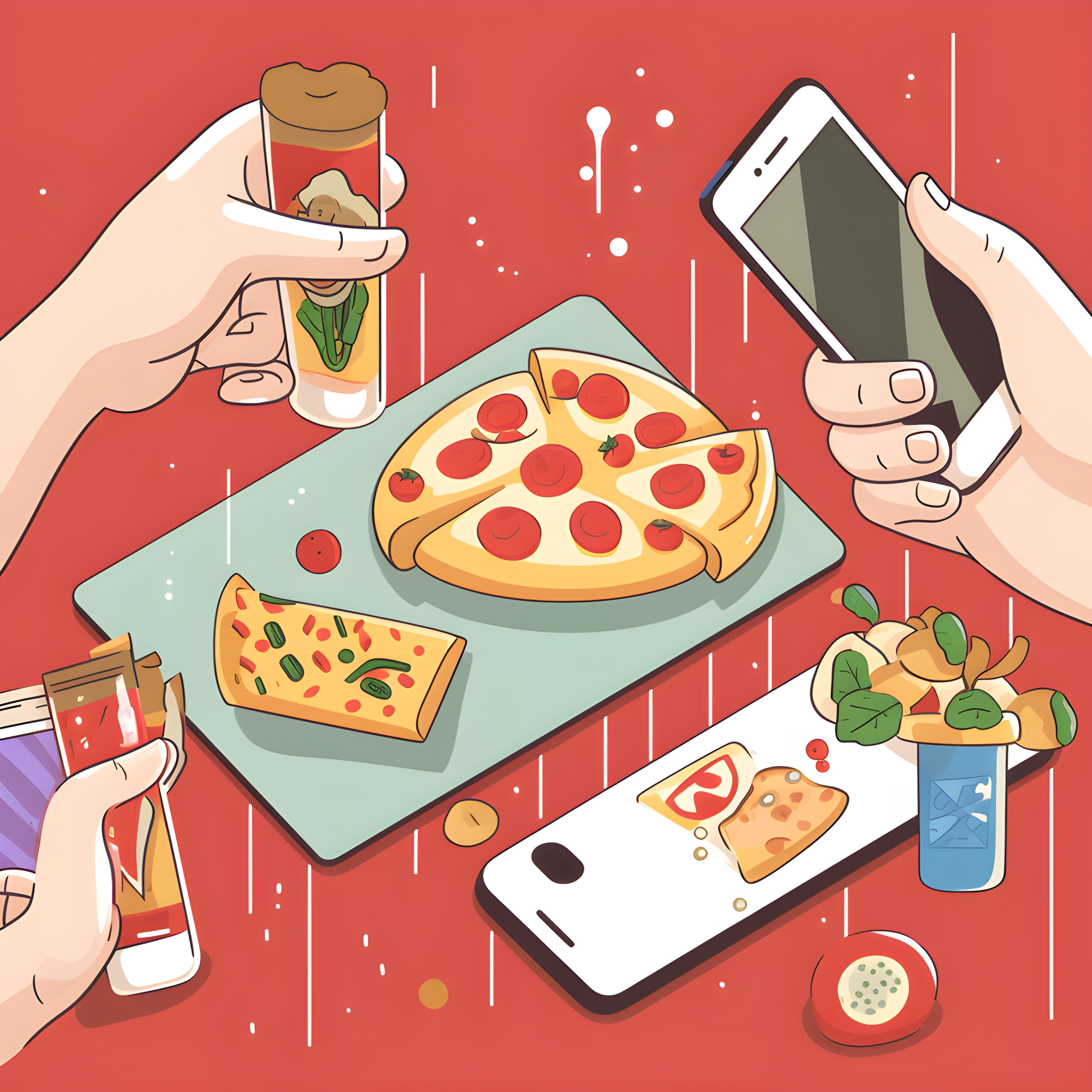 Sharing what you eat online