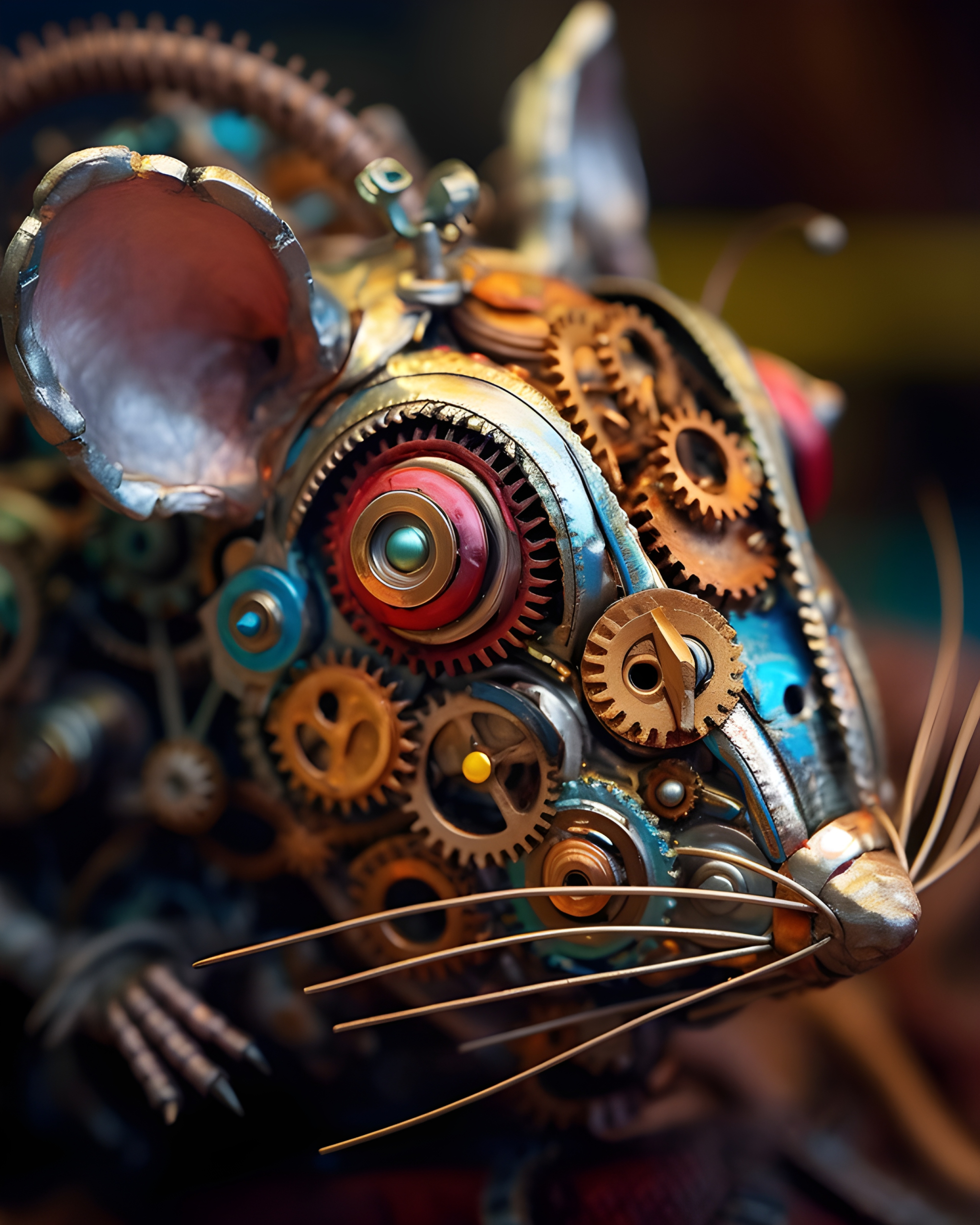 Robot clockwork mouse