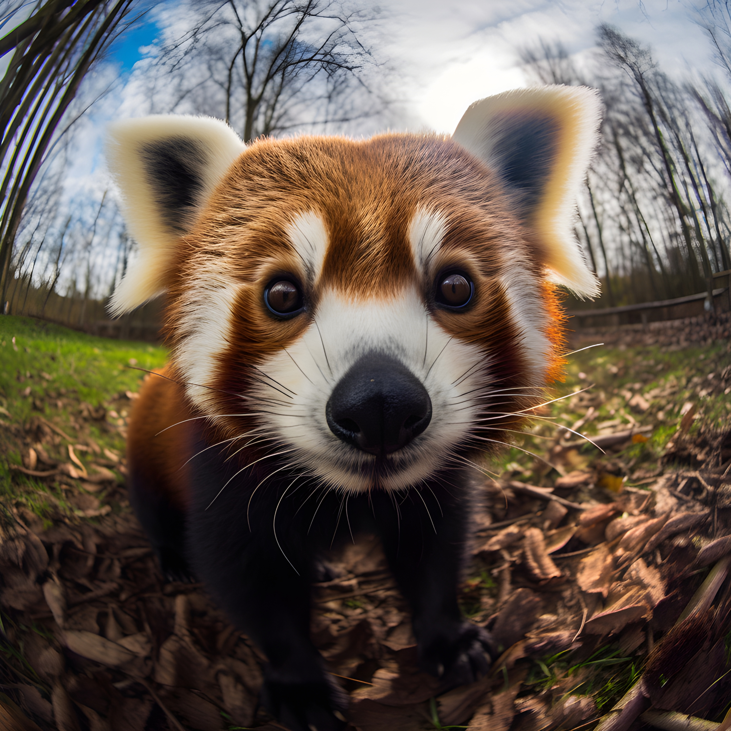 Cute Red Panda selfie