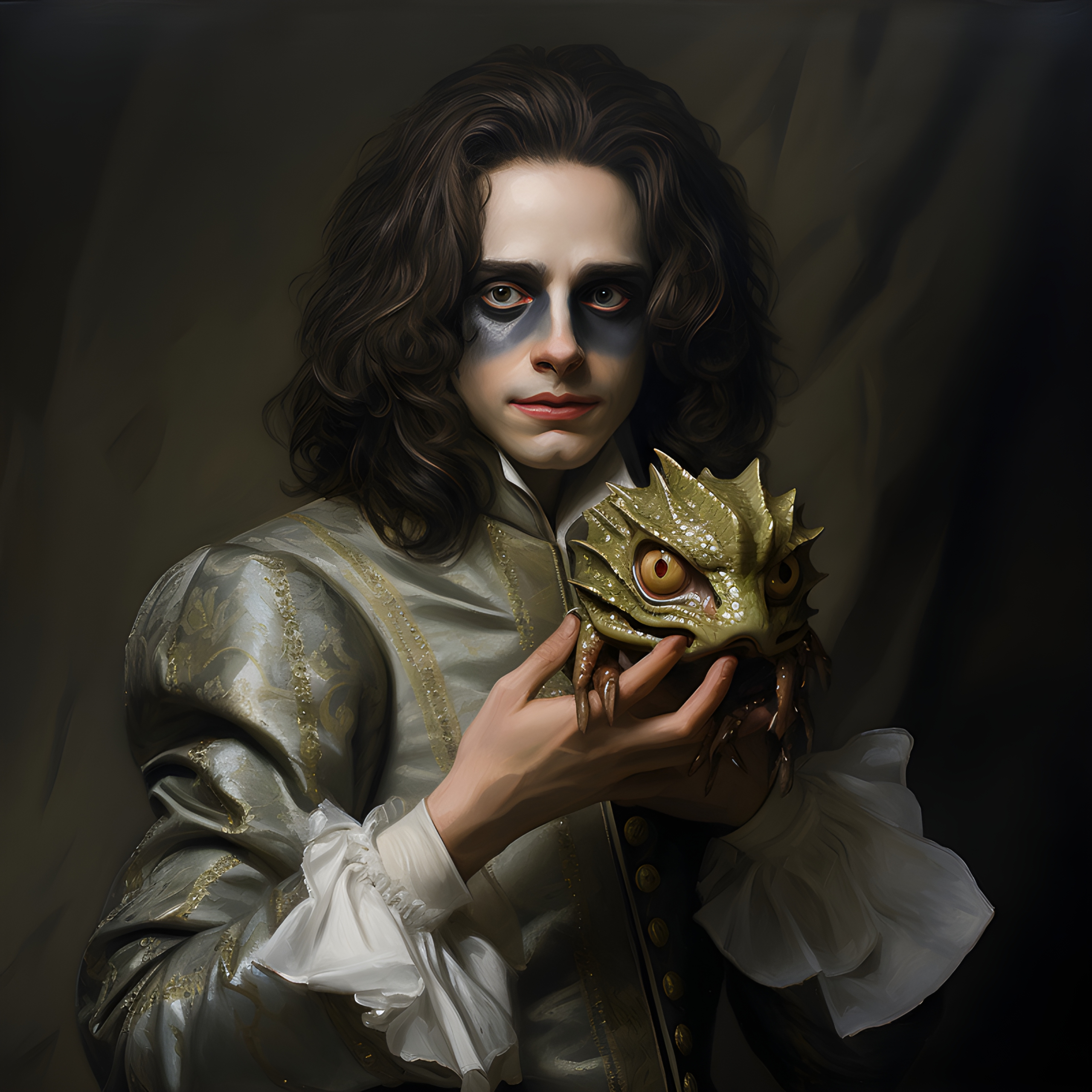 Royalty with baby dragon