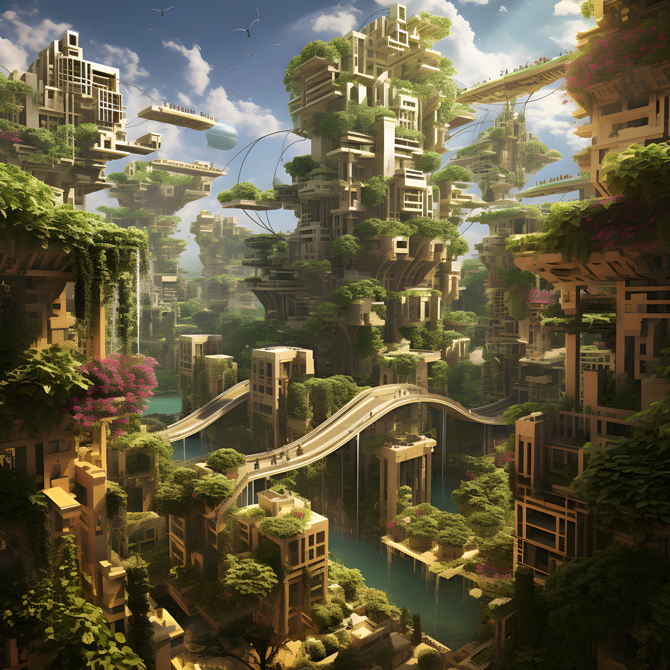 Solar-Punk City