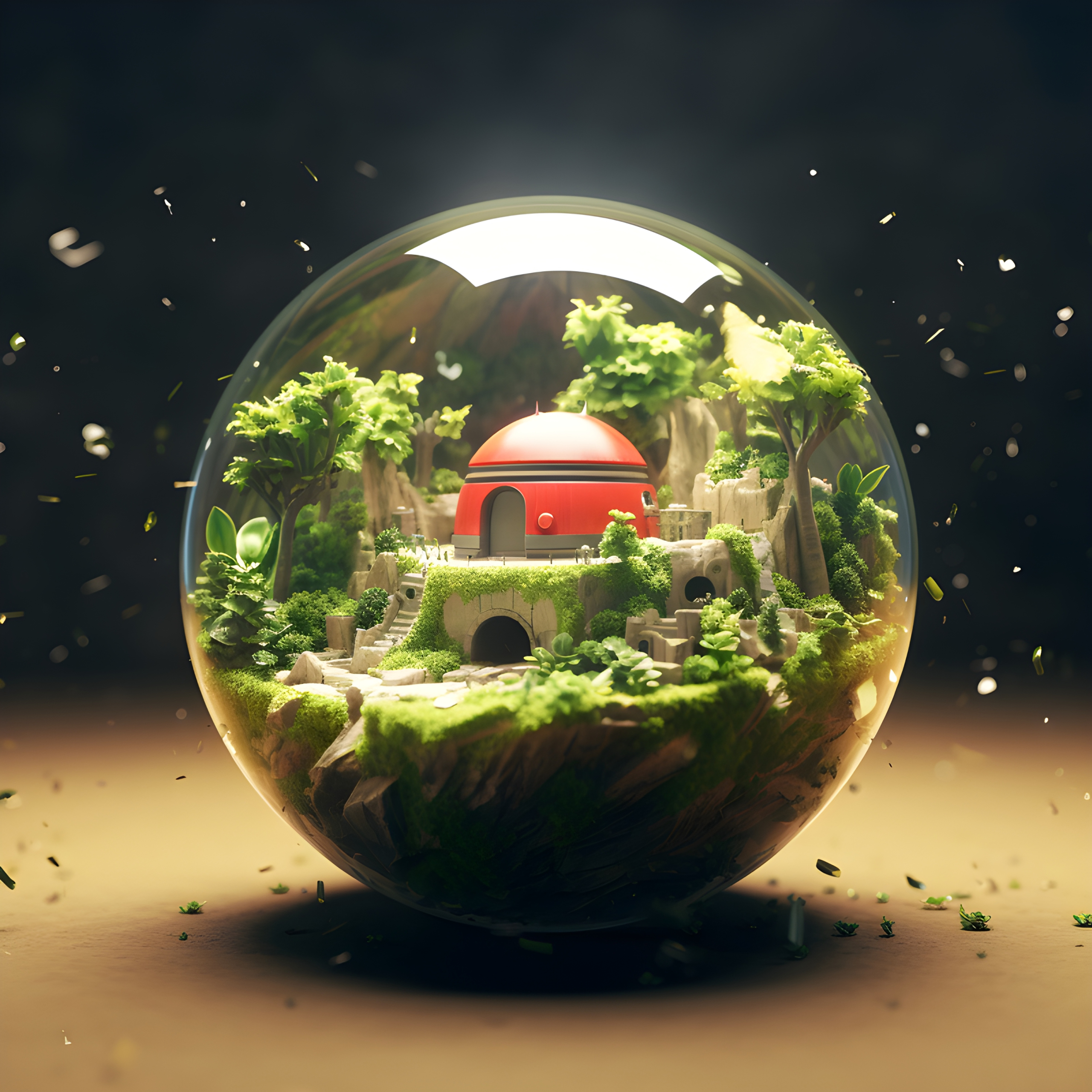 Building Inside a Glass Ball