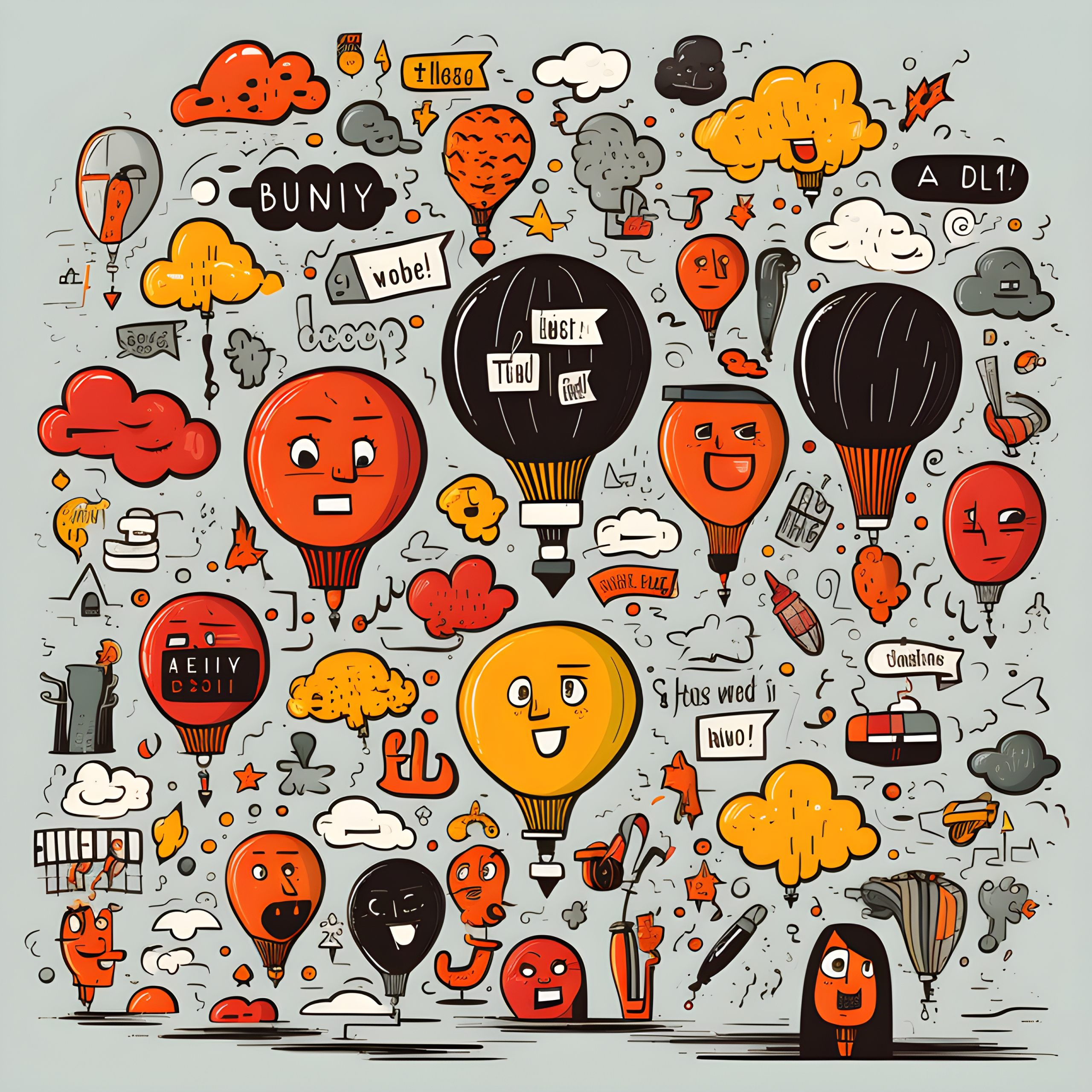 Funny Hot Air Balloon Graphic