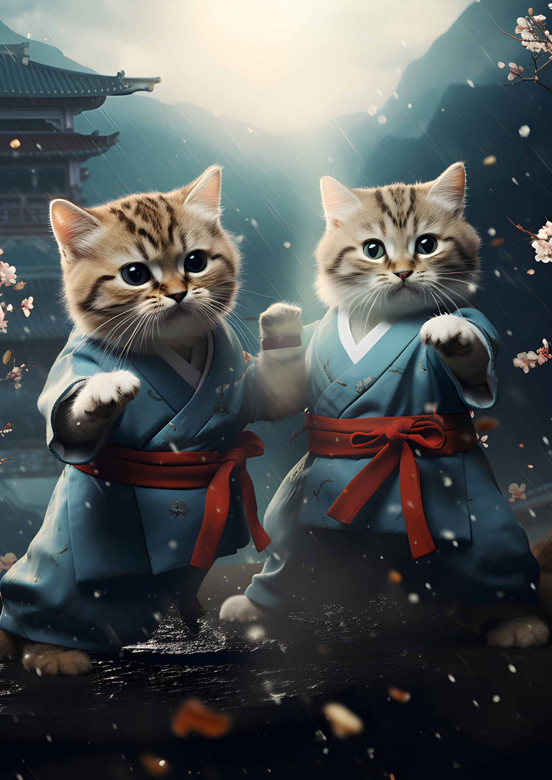 Kung fu kittens