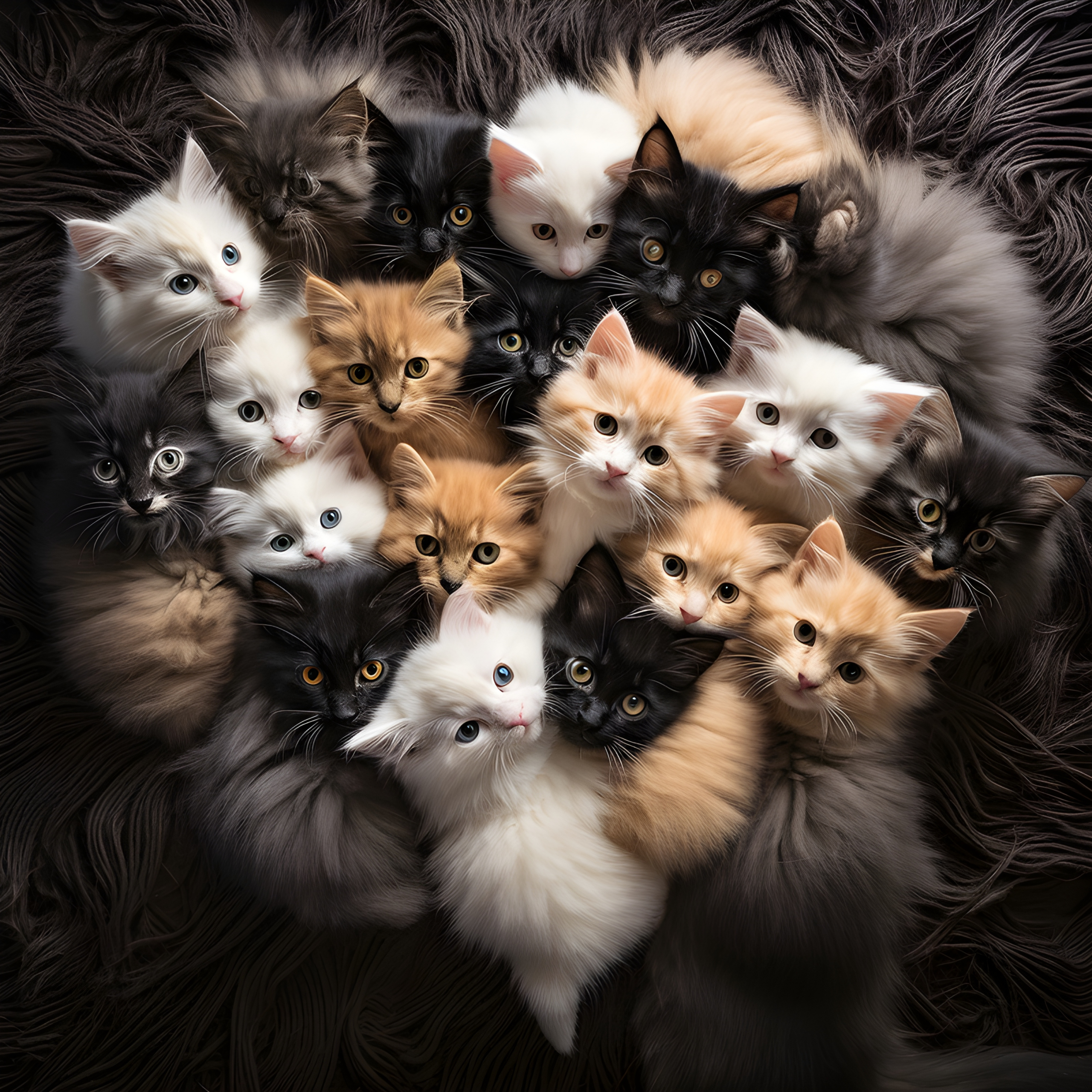 Heart of kittens