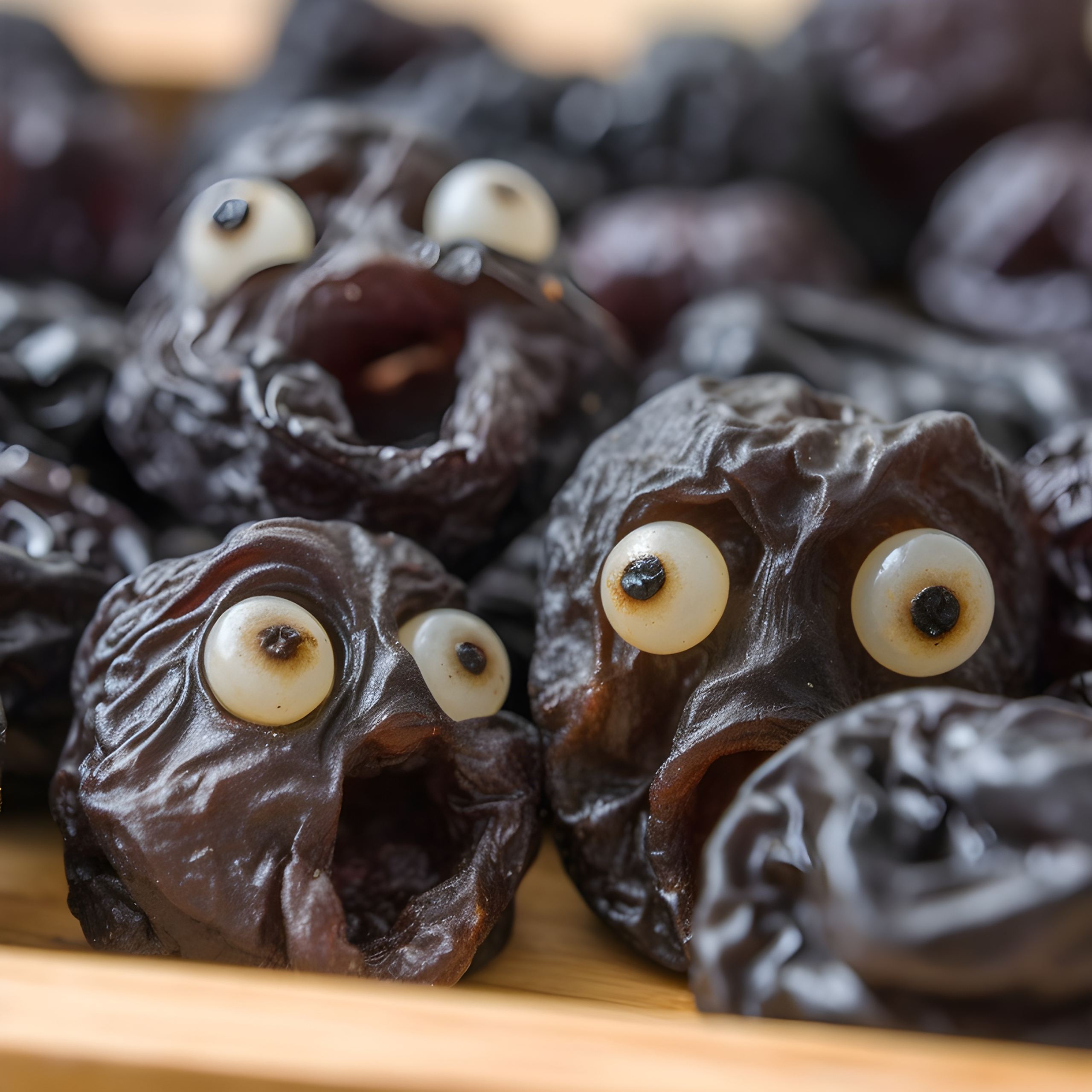 Horrified raisins