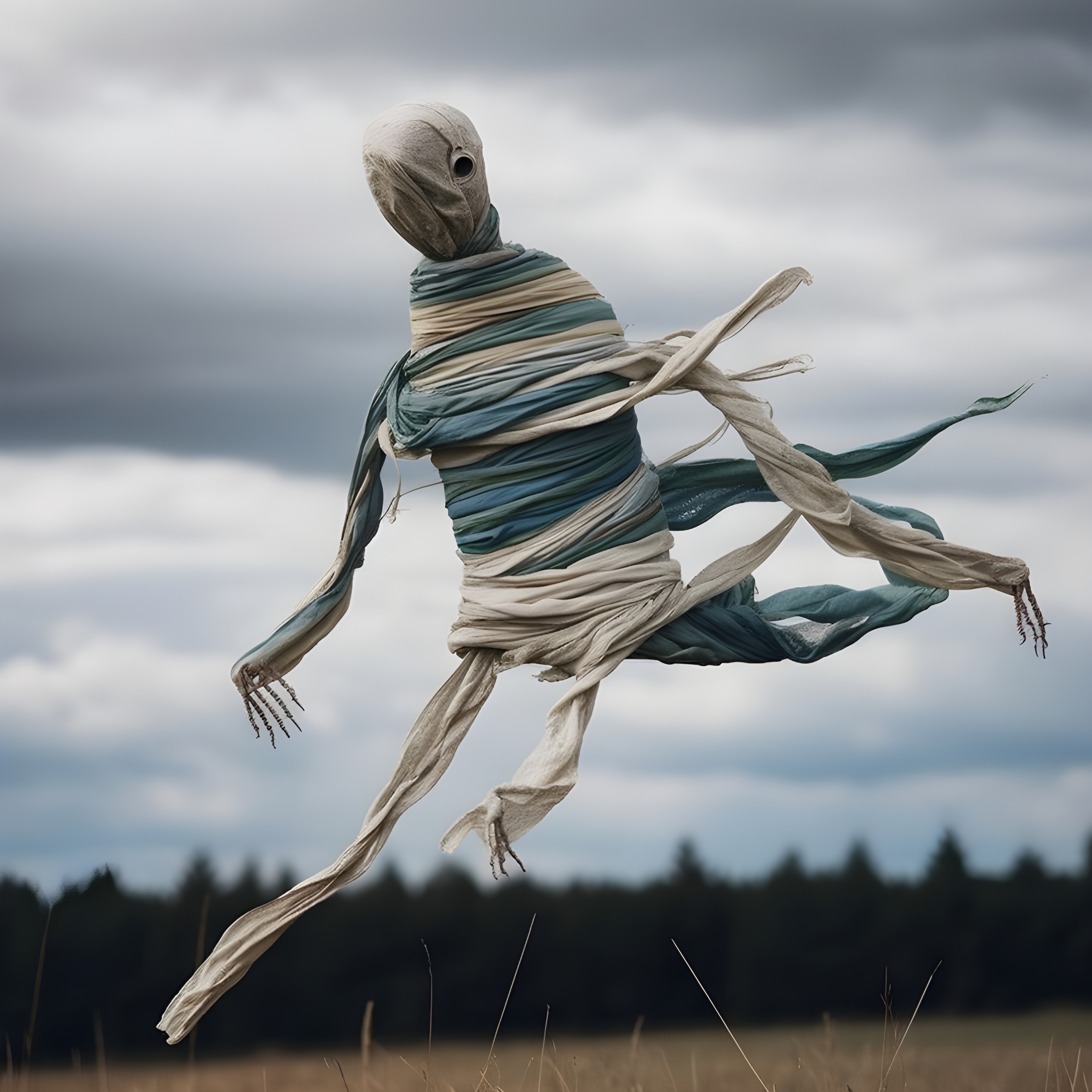 Weird supernatural entity made of rags