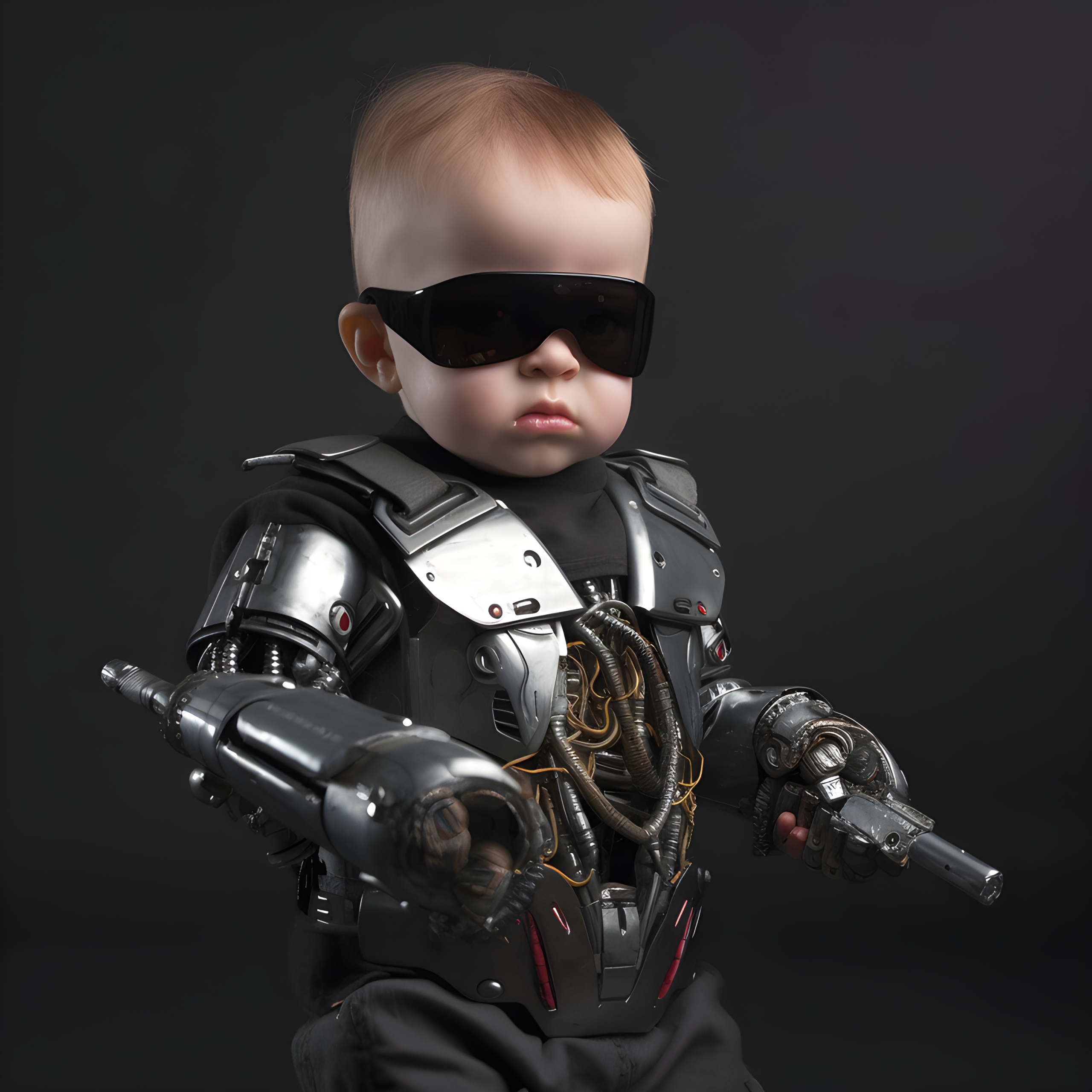 Toddler cybernetic terminator