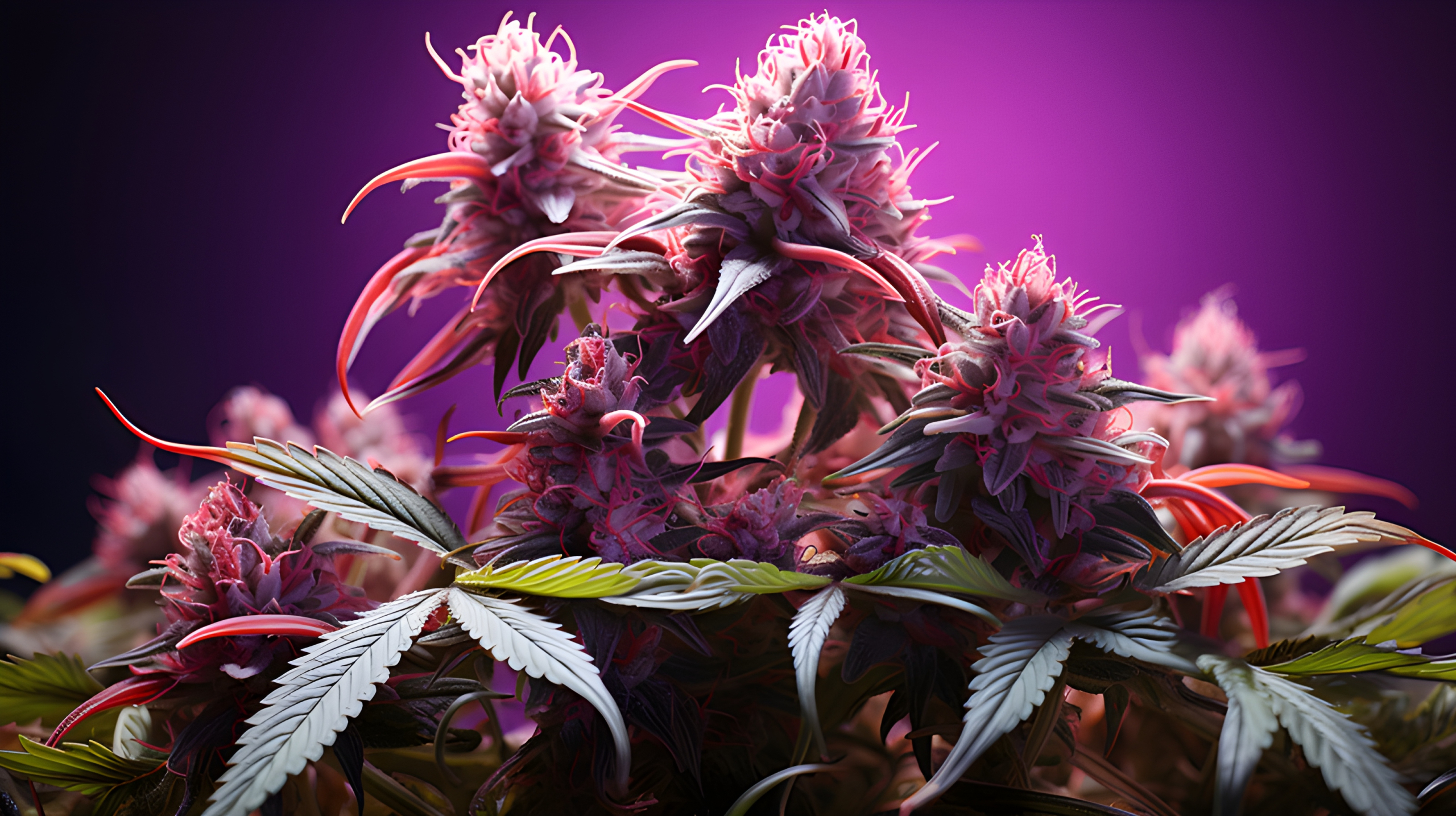 Macro product photography of marijuana