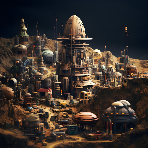 Alien City - Impossible Images - Unique stock images for commercial use.