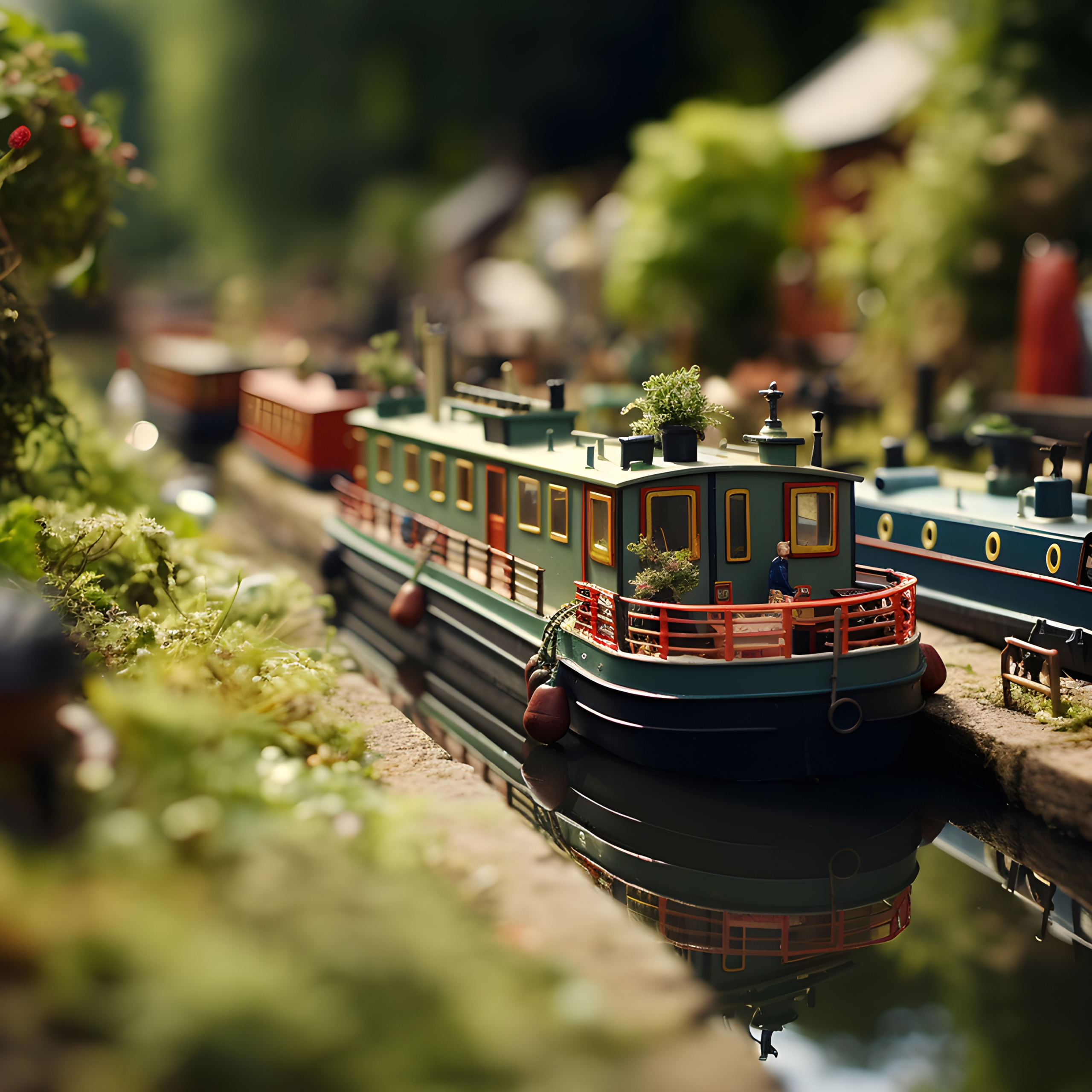 Tilt-Shift Narrow Boat