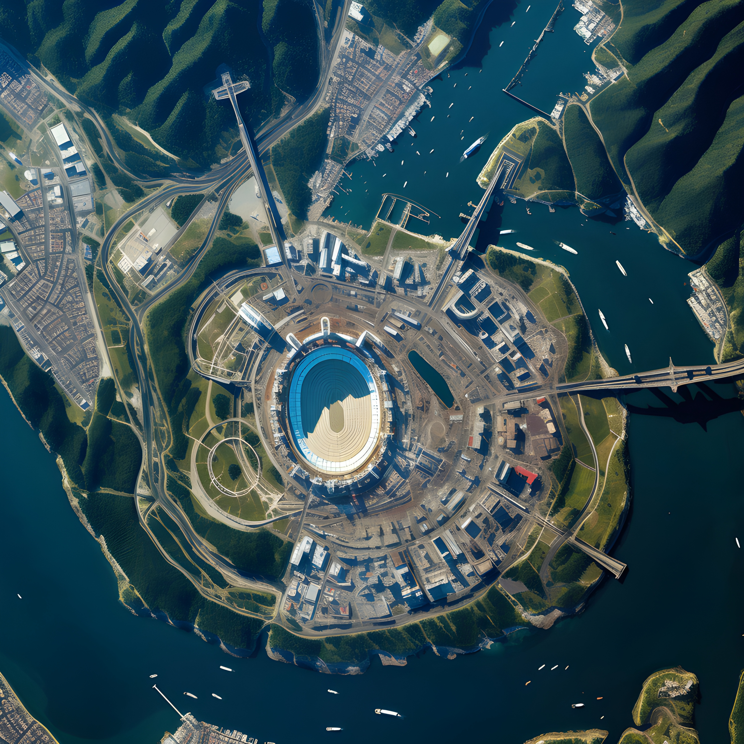 Satellite Photo the First Olympic Games