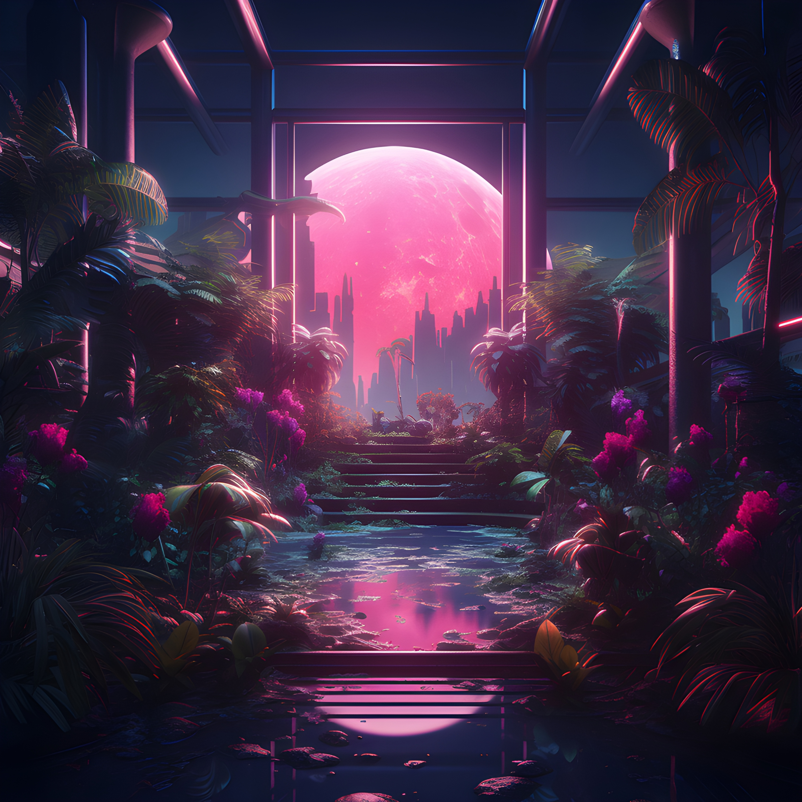 Synthwave Garden