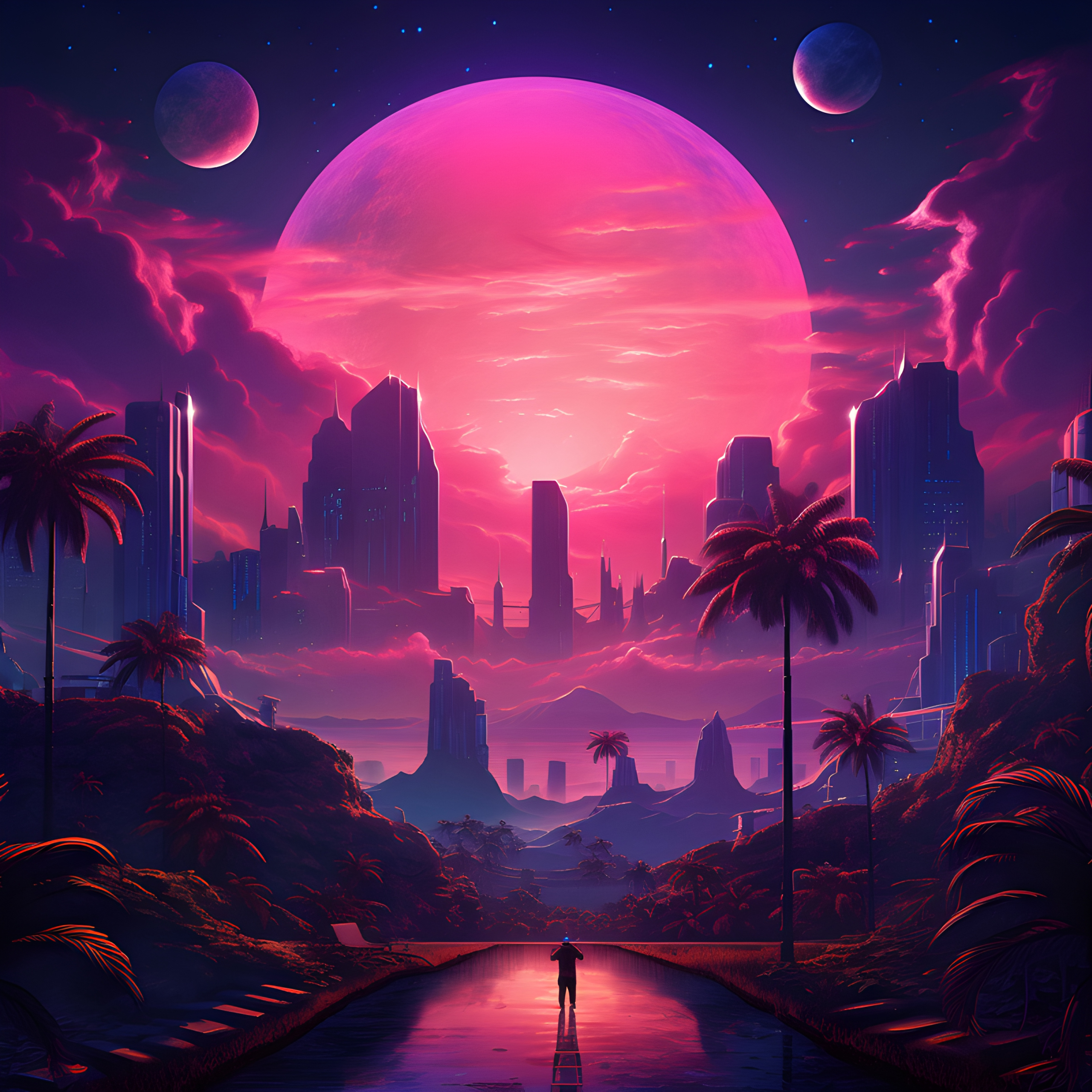 Synthwave City