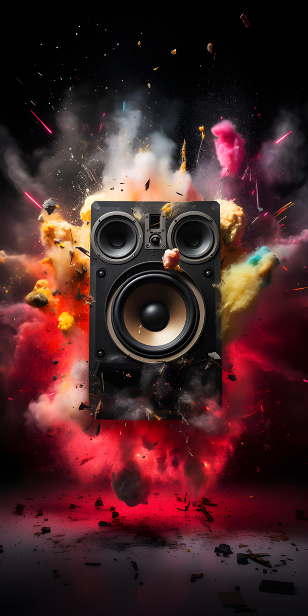 Exploding Speaker Impossible Images Unique stock images for