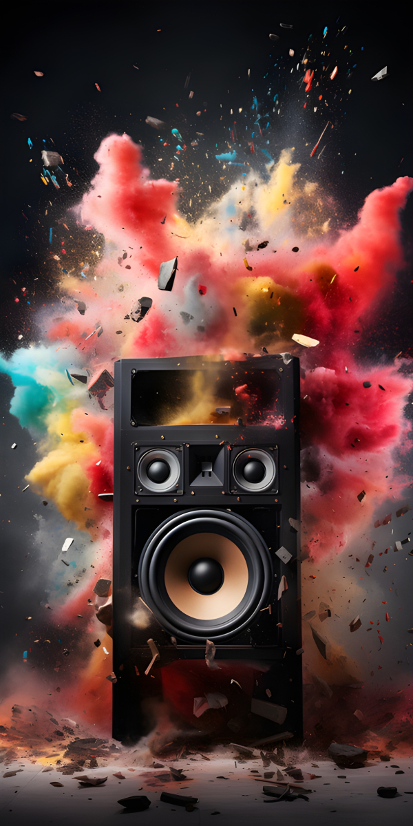 Exploding Speaker Impossible Images Unique stock images for