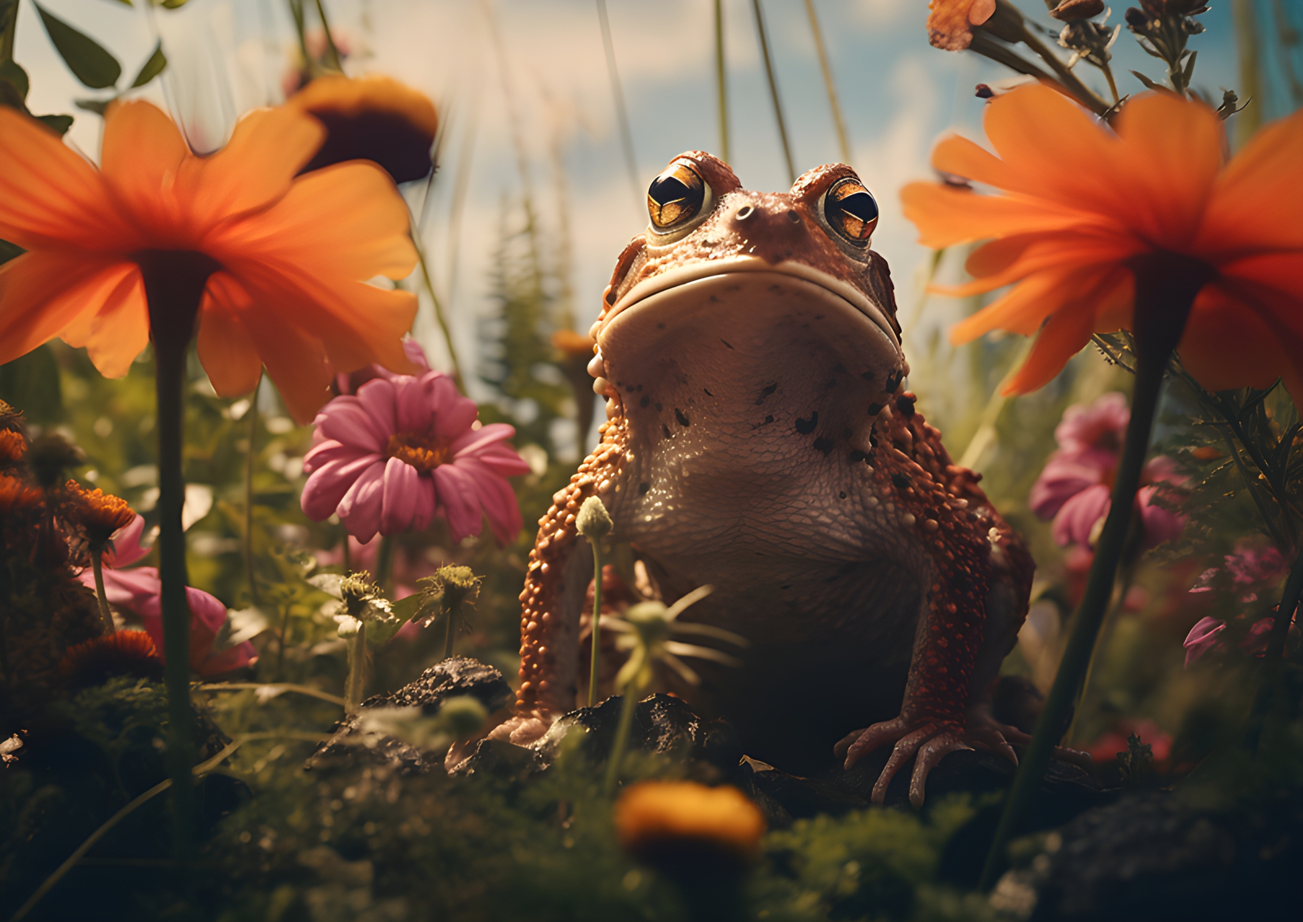 Nice toad - Impossible Images - Unique stock images for commercial use.