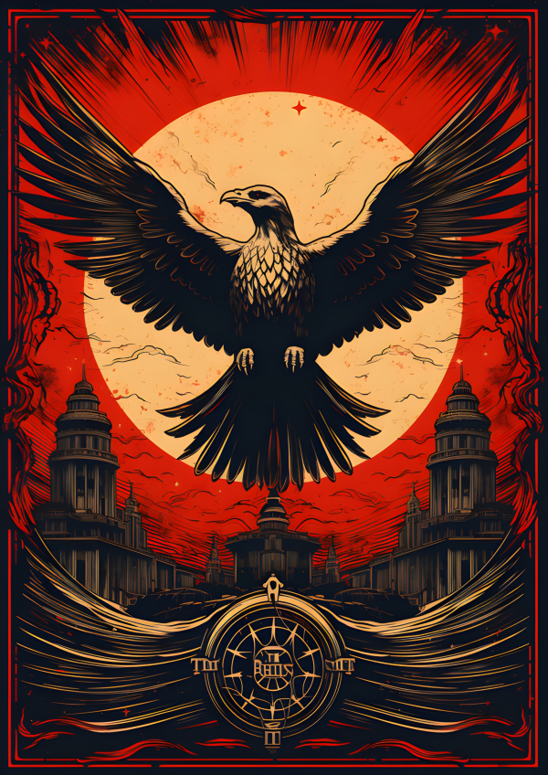Russian style eagle poster design - Impossible Images - Unique stock ...
