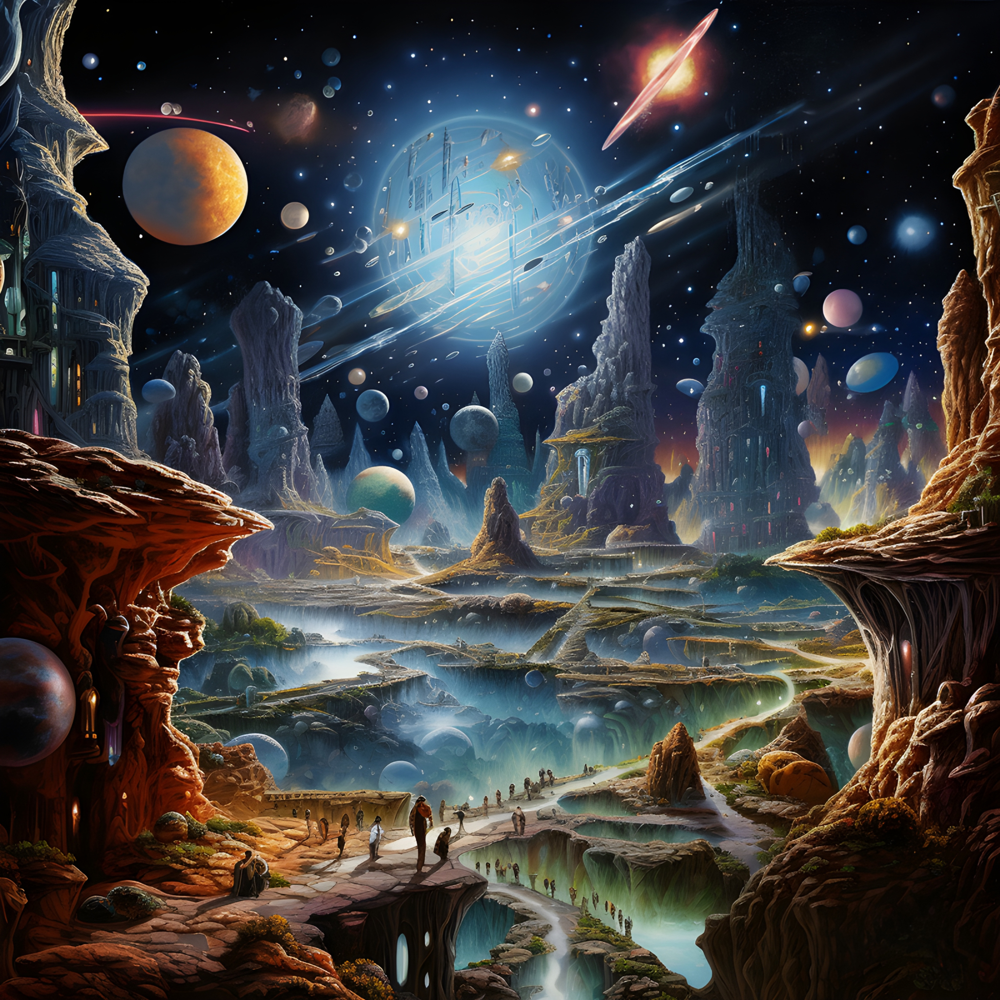 Surreal cosmic landscape - Impossible Images - Unique stock images for ...