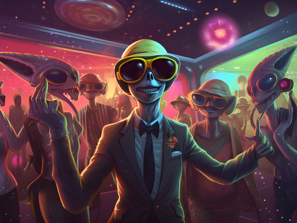 Aliens at a disco - Impossible Images - Unique stock images for ...
