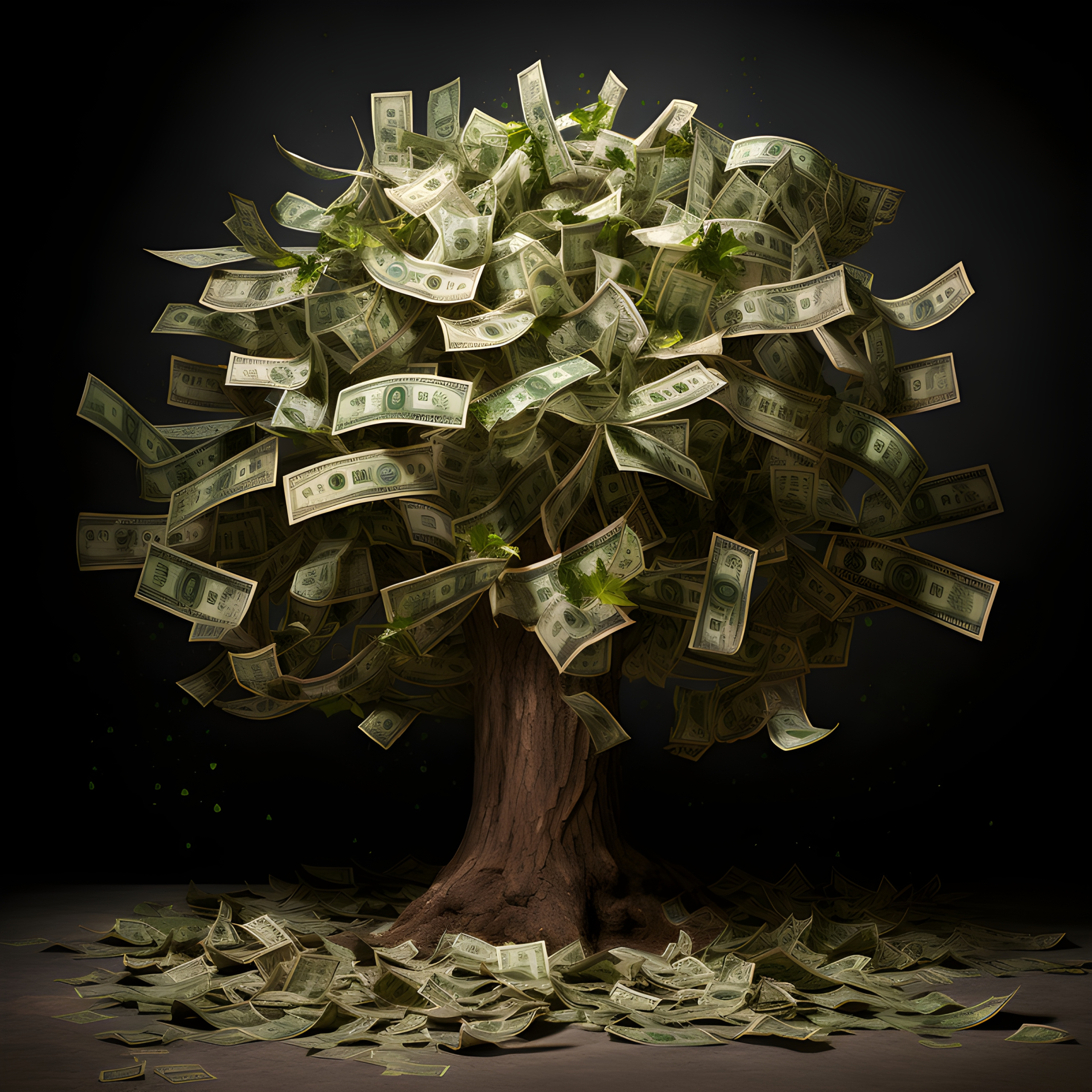 Money growing on trees - Impossible Images - Unique stock images for  commercial use.