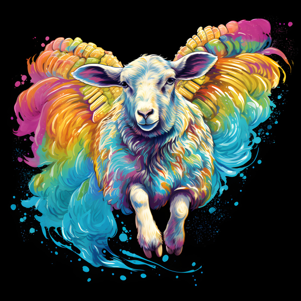 Tie Dye Sheep Impossible Images Unique stock images for commercial use.