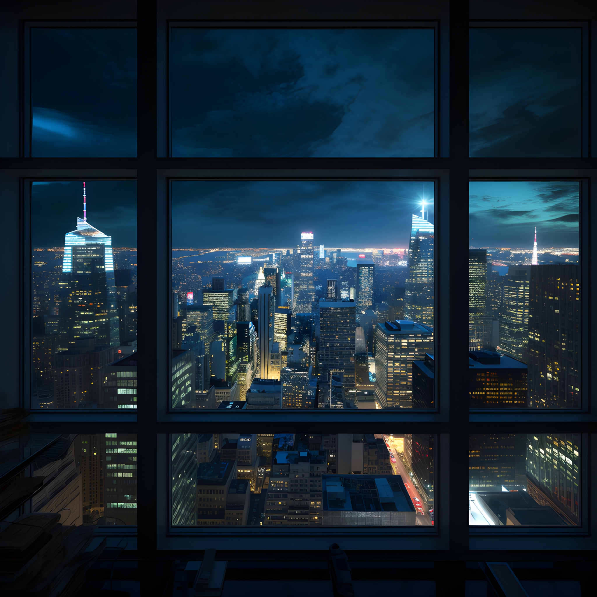 Window view from a skyscraper at night - Impossible Images - Unique ...