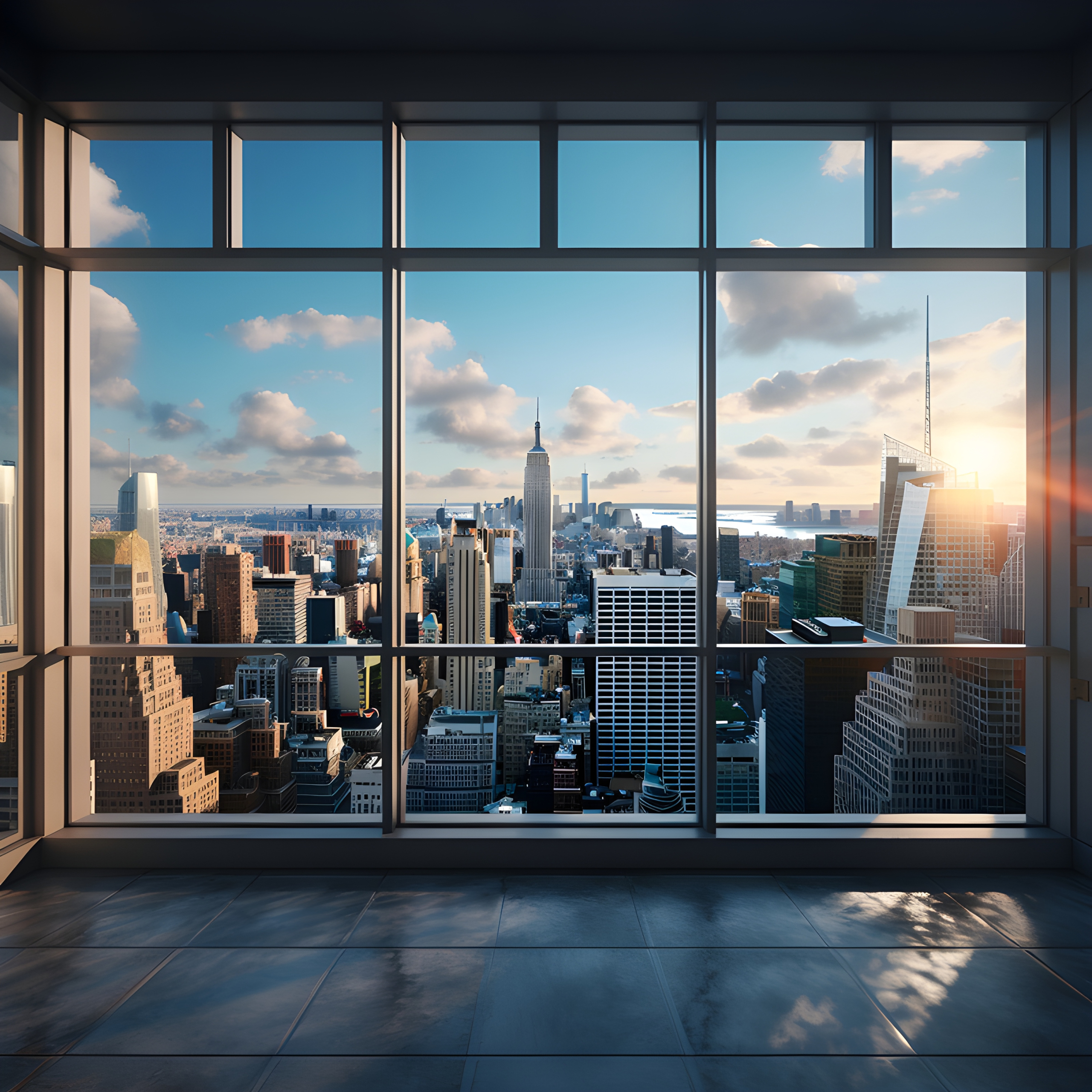Picture of The view from the window of a penthouse apartment - Impossible Images ...
