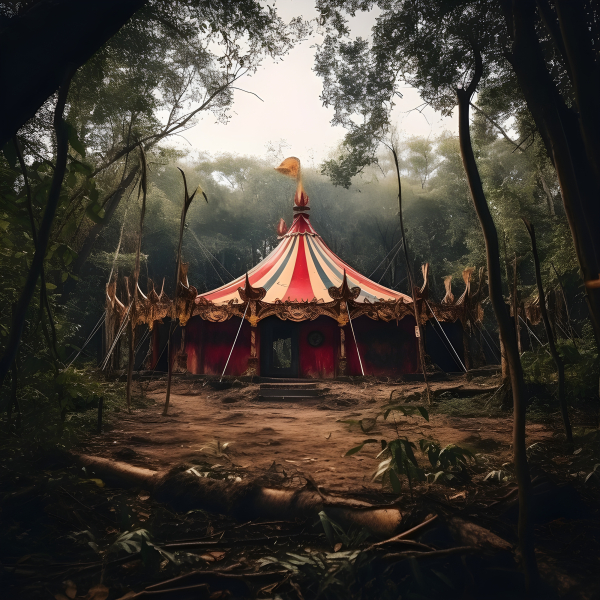 Circus tent in the forest - Impossible Images - Unique stock images for ...