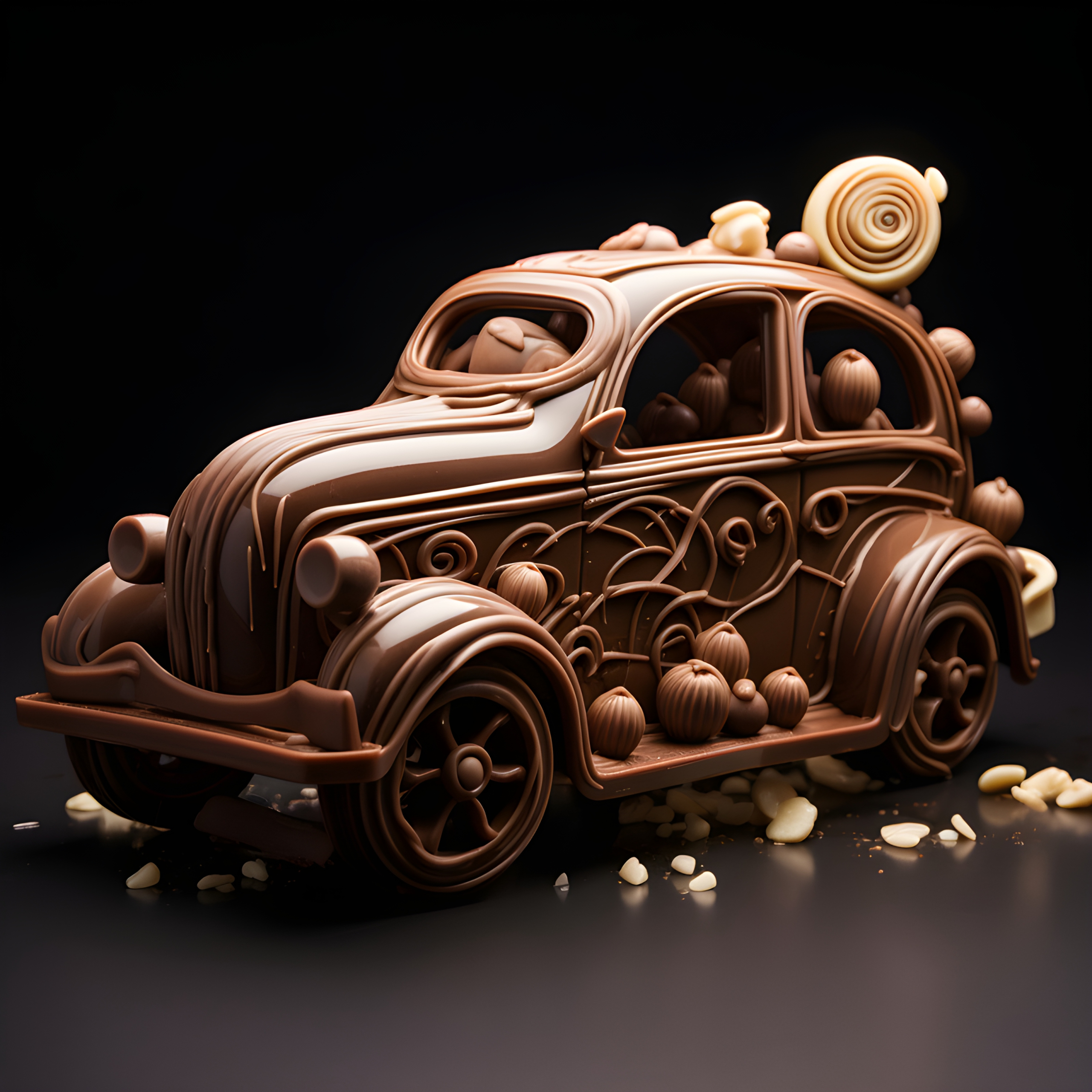Chocolate car - Impossible Images - Unique stock images for commercial use.