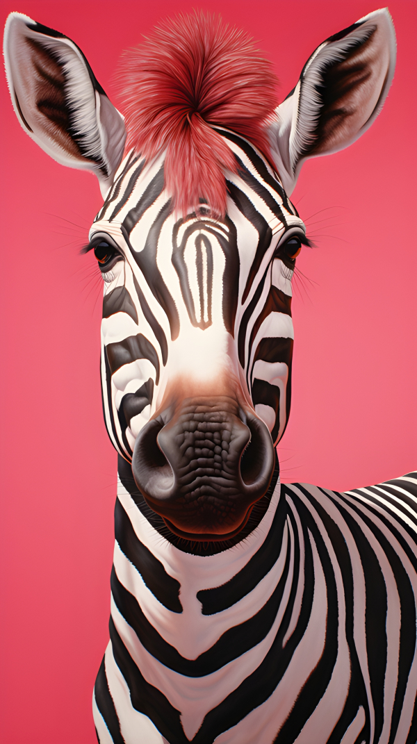 Zebra With A Pink Mane Impossible Images Unique Stock Images For zebra-with-a-pink-mane-impossible-images-unique-stock-images-for