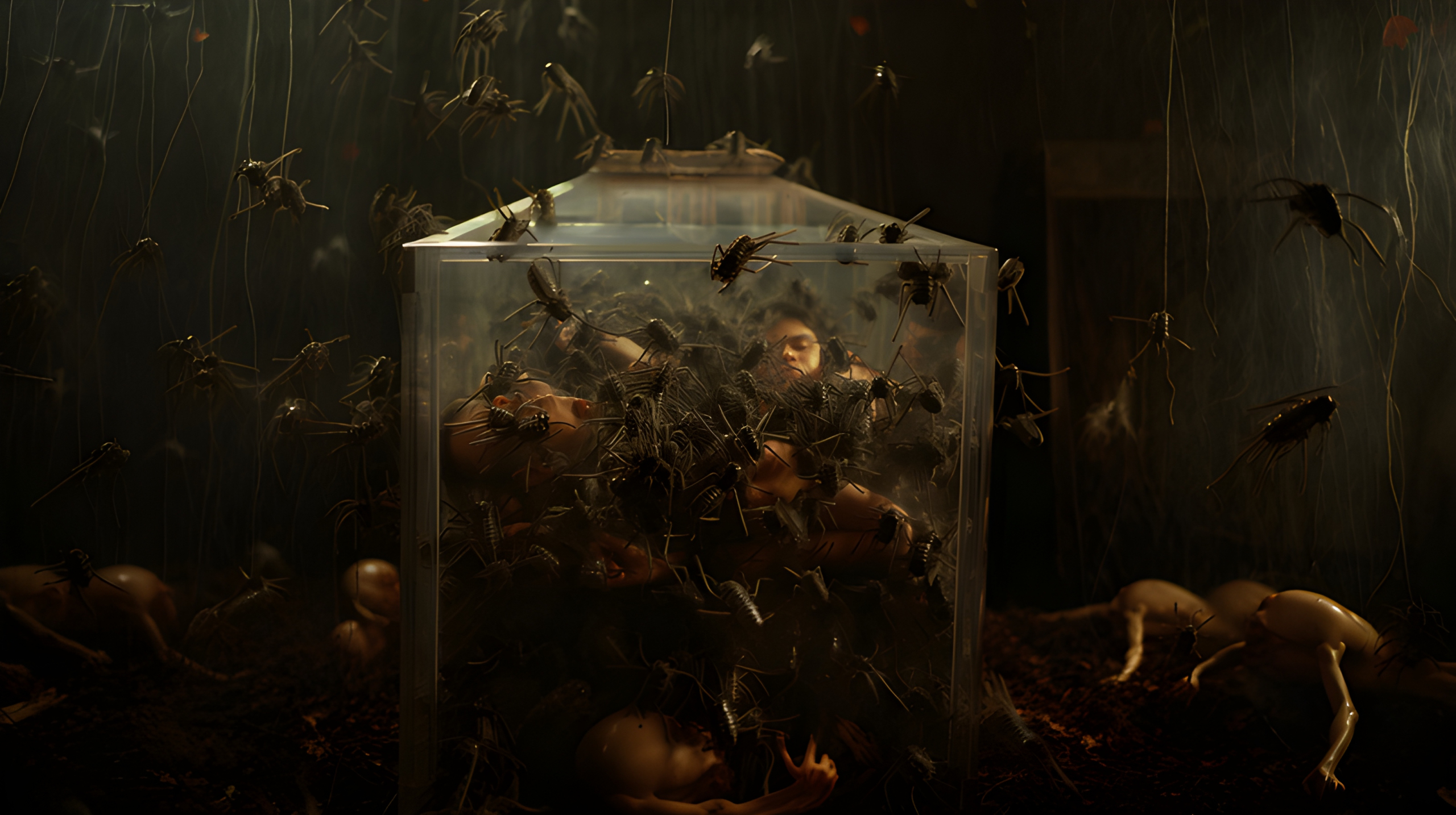 Halloween: “Whoop whoop! I’m trapped in the spider coffin!”