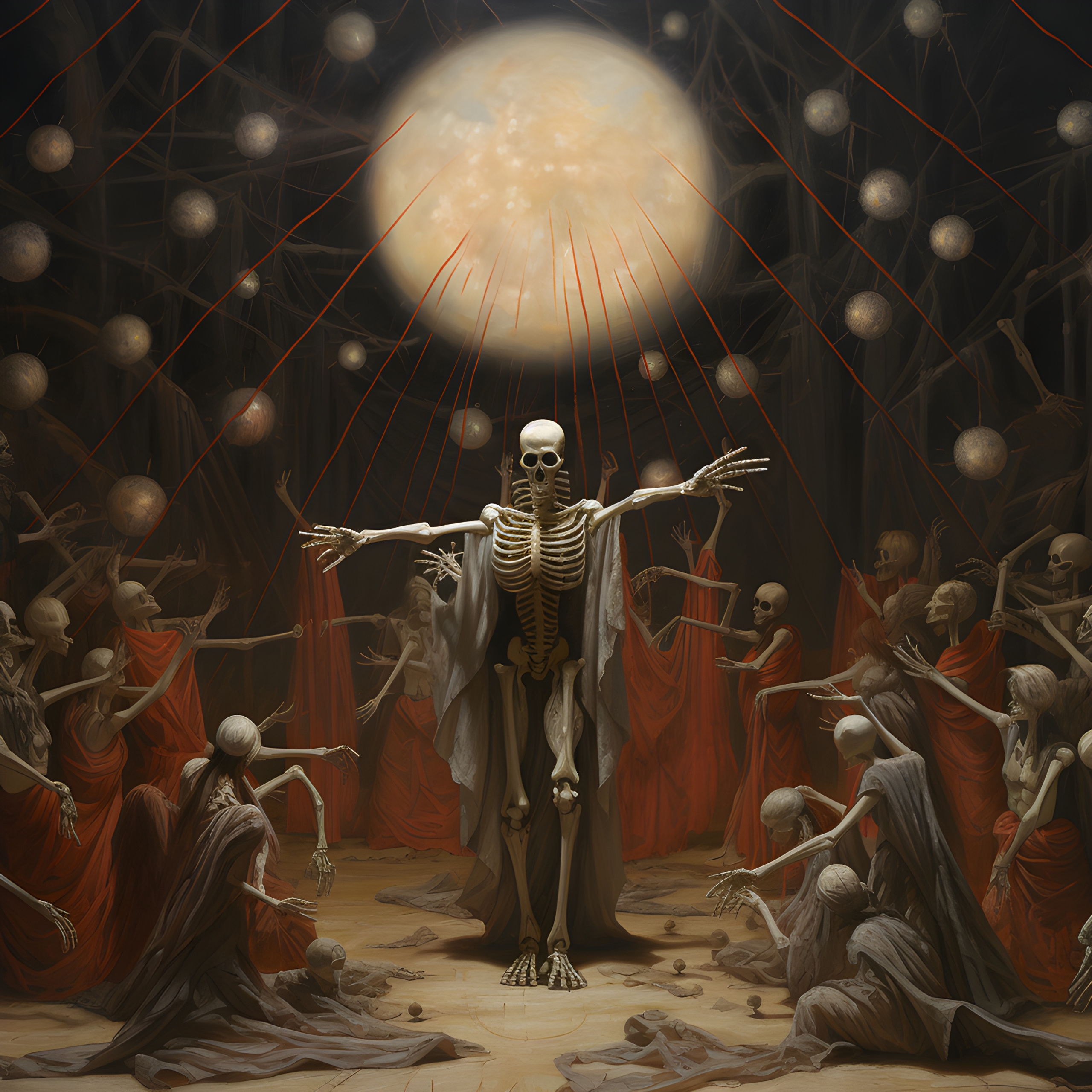 Halloween time. Bow down to your skeleton master