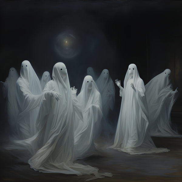 Halloween Time. Ghost dance battle - Impossible Images - Unique stock ...