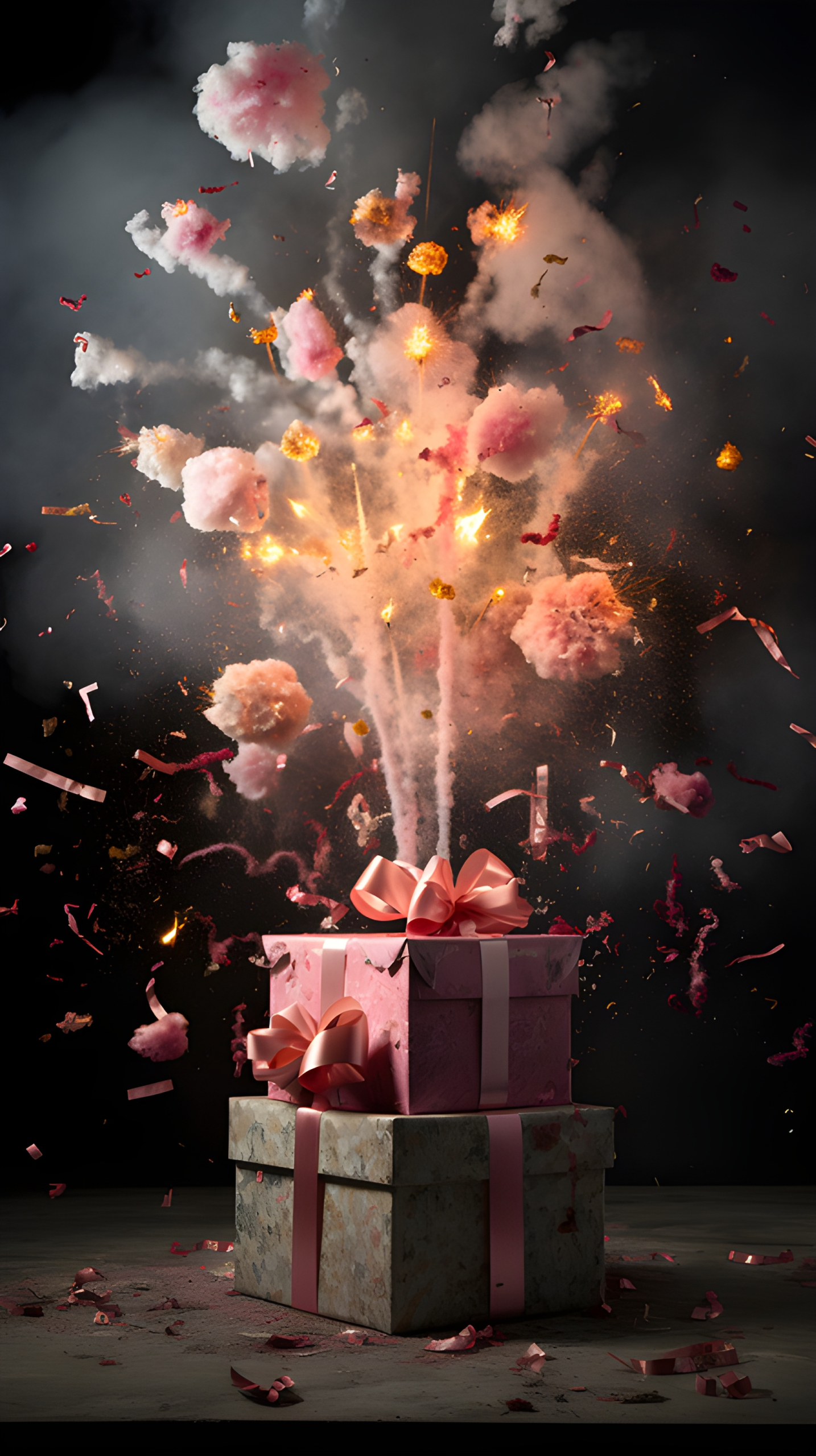 Exploding birthday presents