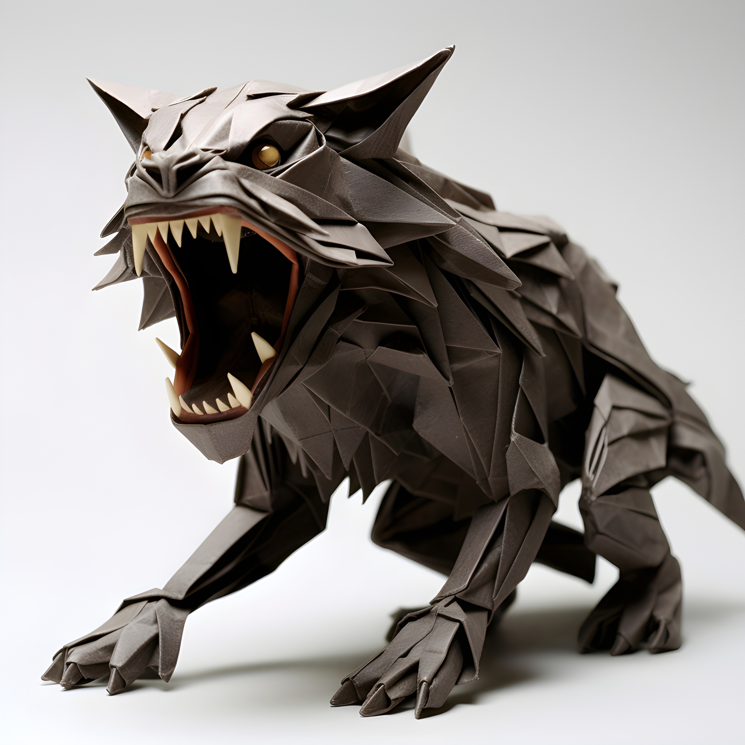 Werewolf origami