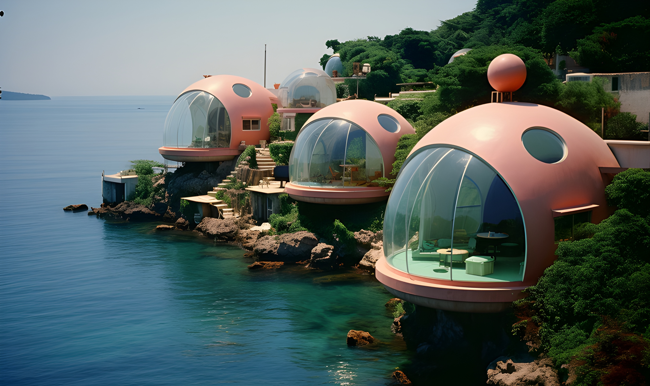Bubble houses on the coast of Thailand