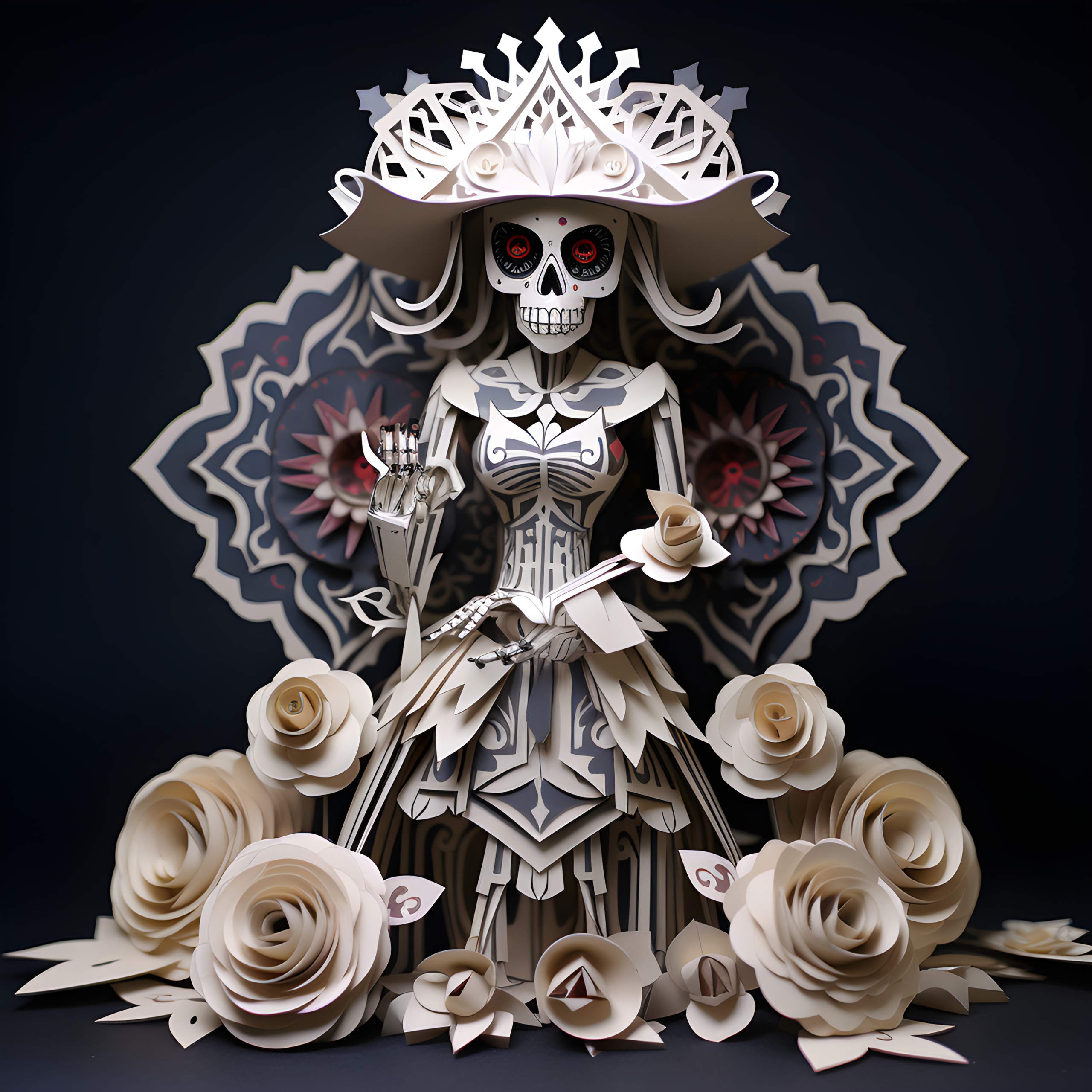 Day of the dead origami