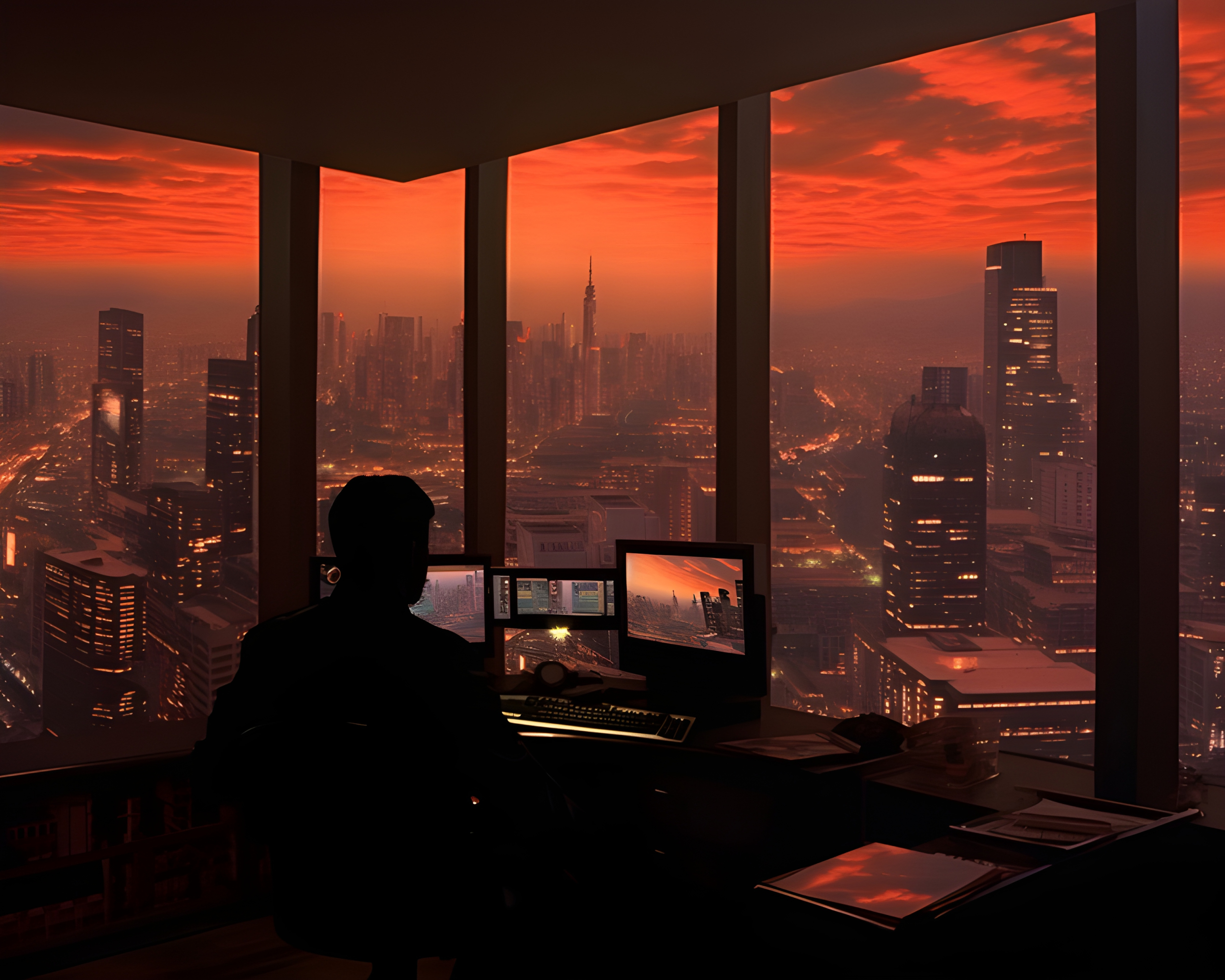 The view from a new york penthouse