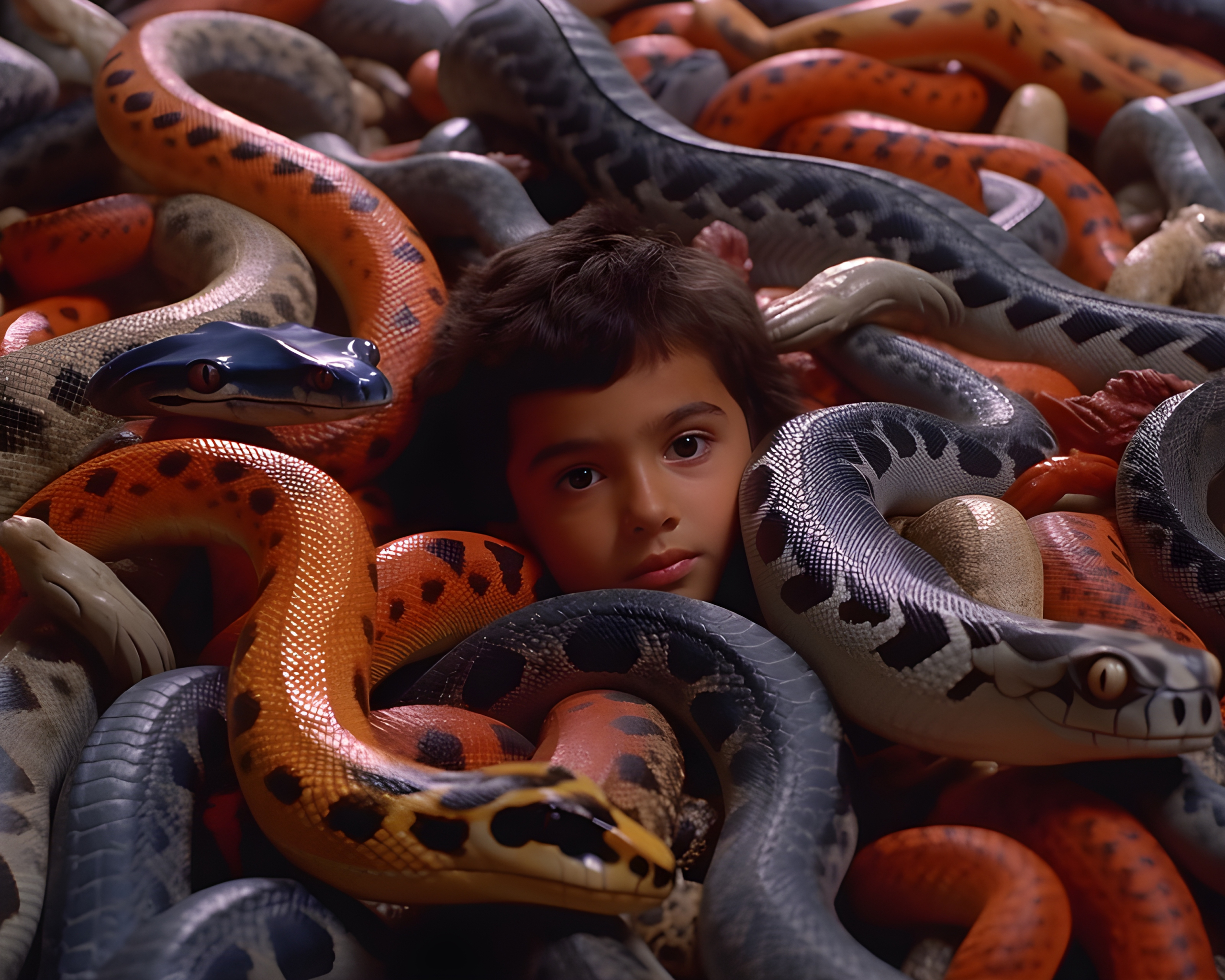 Stuck in a pit of snakes - Impossible Images - Unique stock images for ...