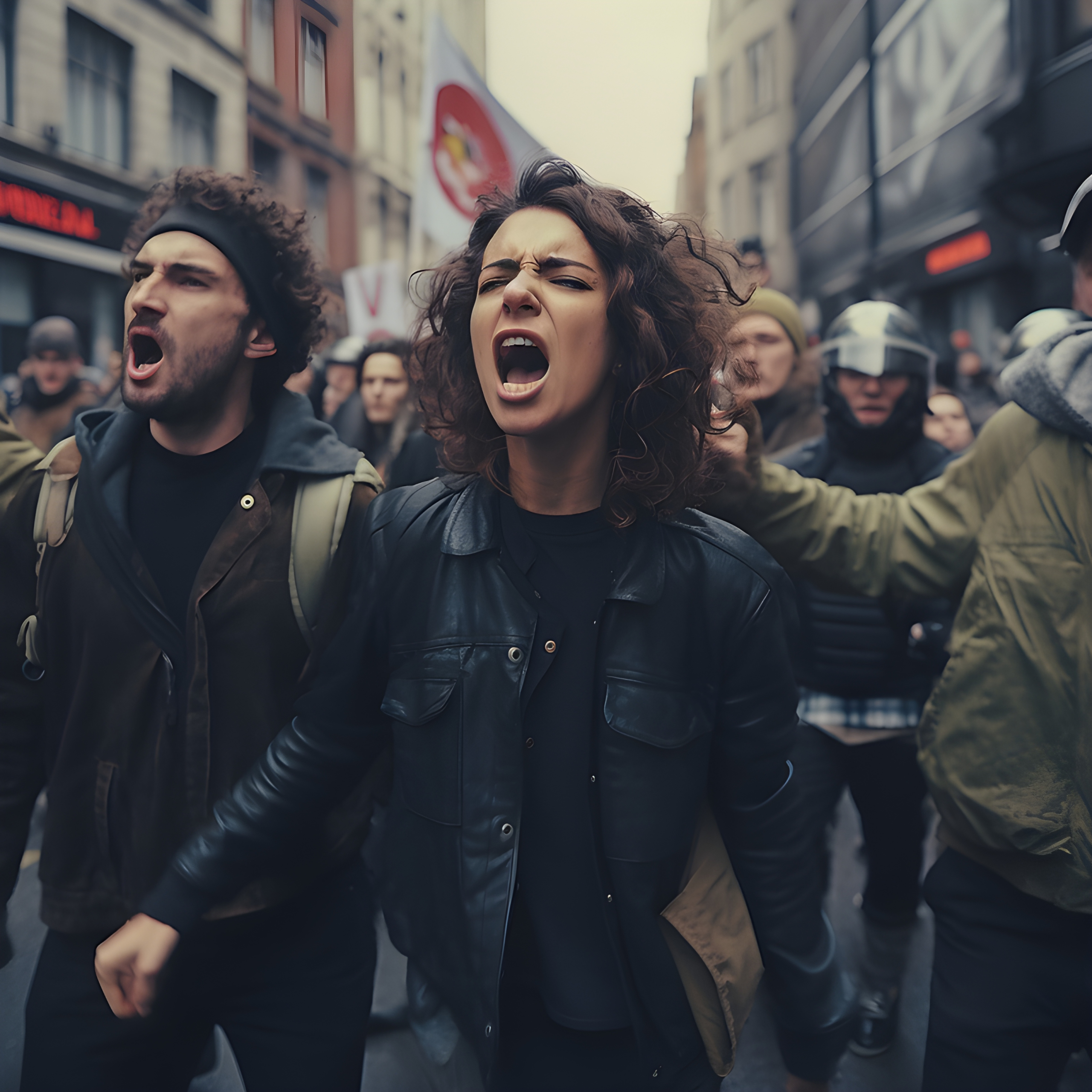 Angry London protestors - Impossible Images - Unique stock images for ...
