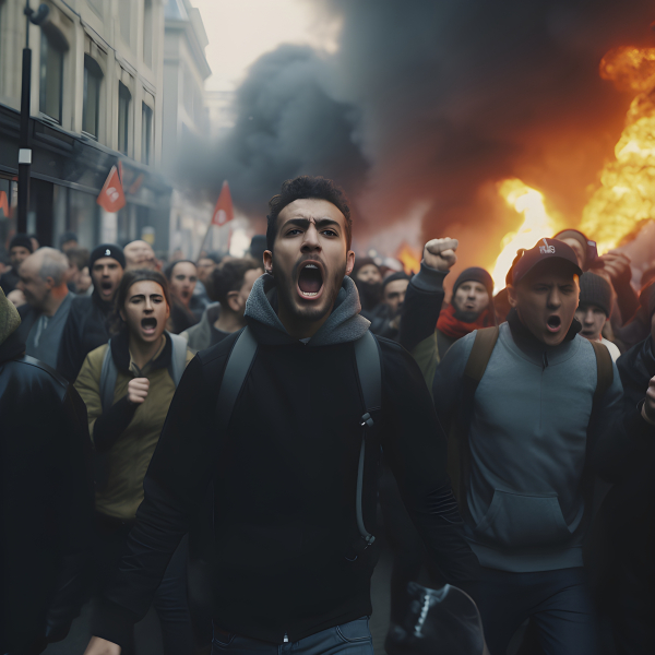 Angry protestors take to the streets of London - Impossible Images ...