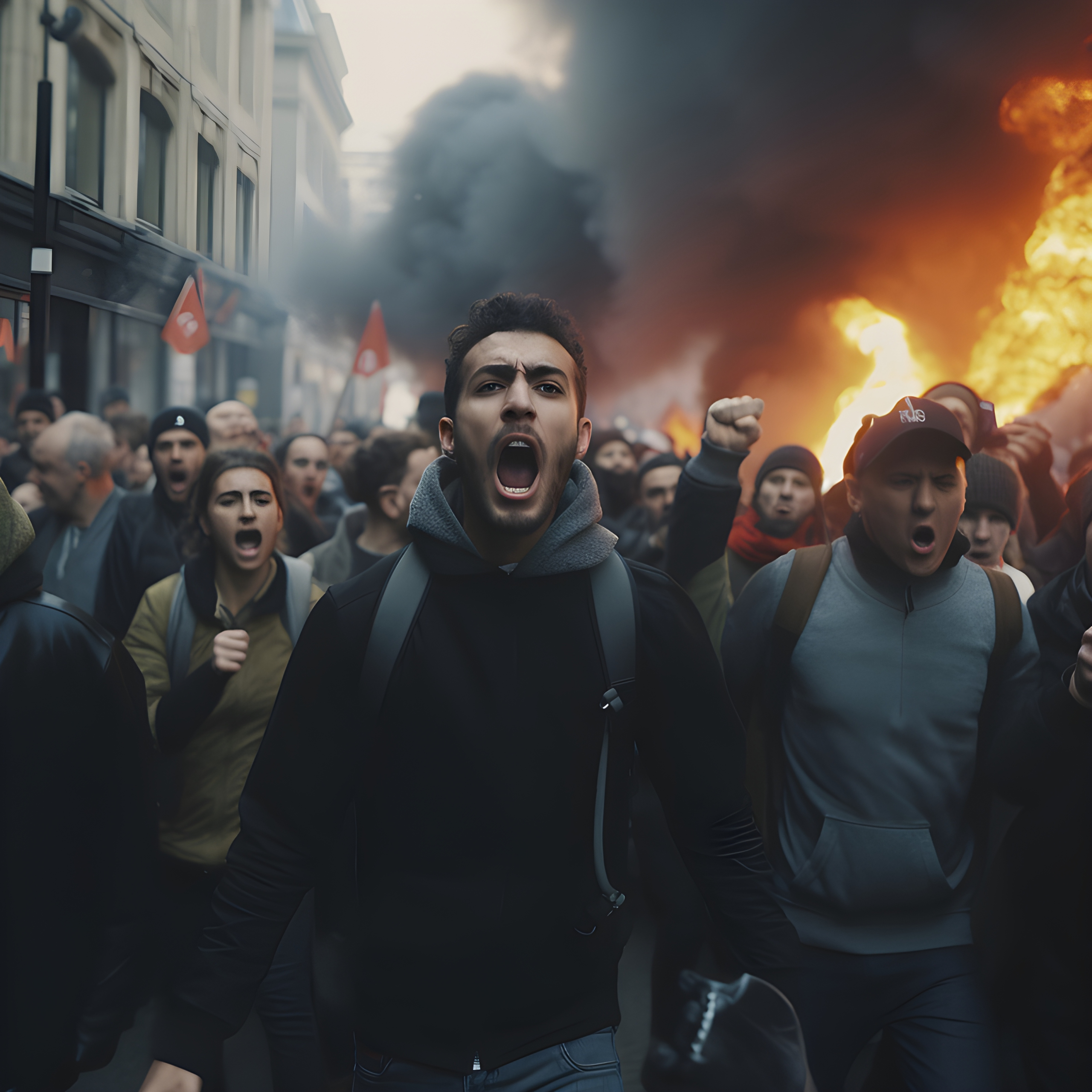 Angry protestors take to the streets of London - Impossible Images ...