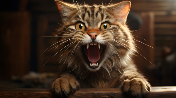 Angry Cat - Impossible Images - Unique stock images for commercial use.