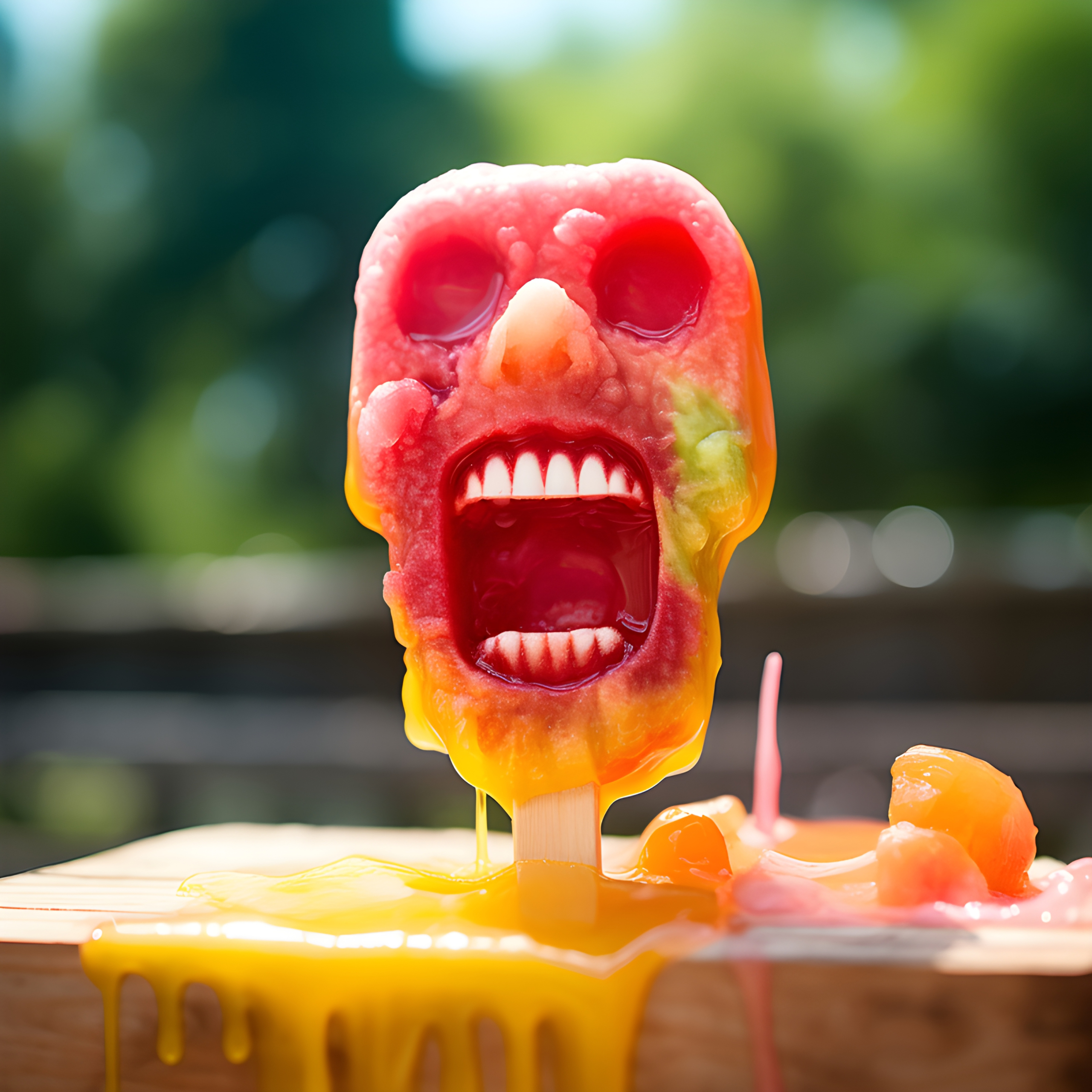 Ice cream saying “Help me I’m melting!’
