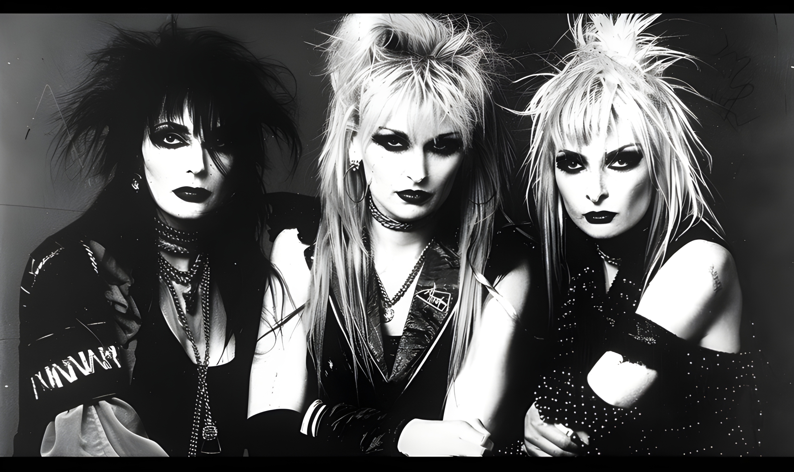 An 80s glamrock girlband